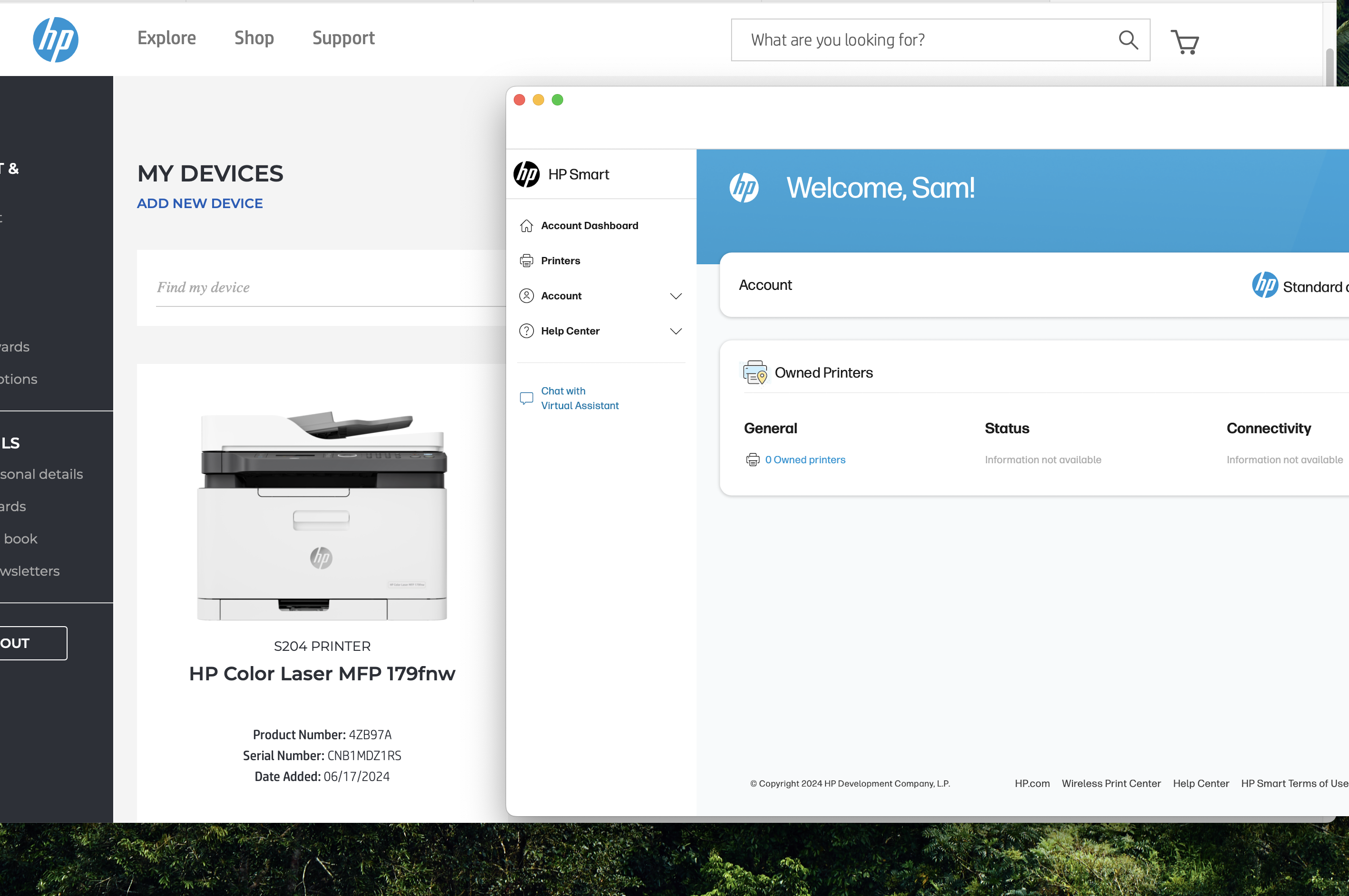 Printer not showing in HP account - HP Support Community - 9098991