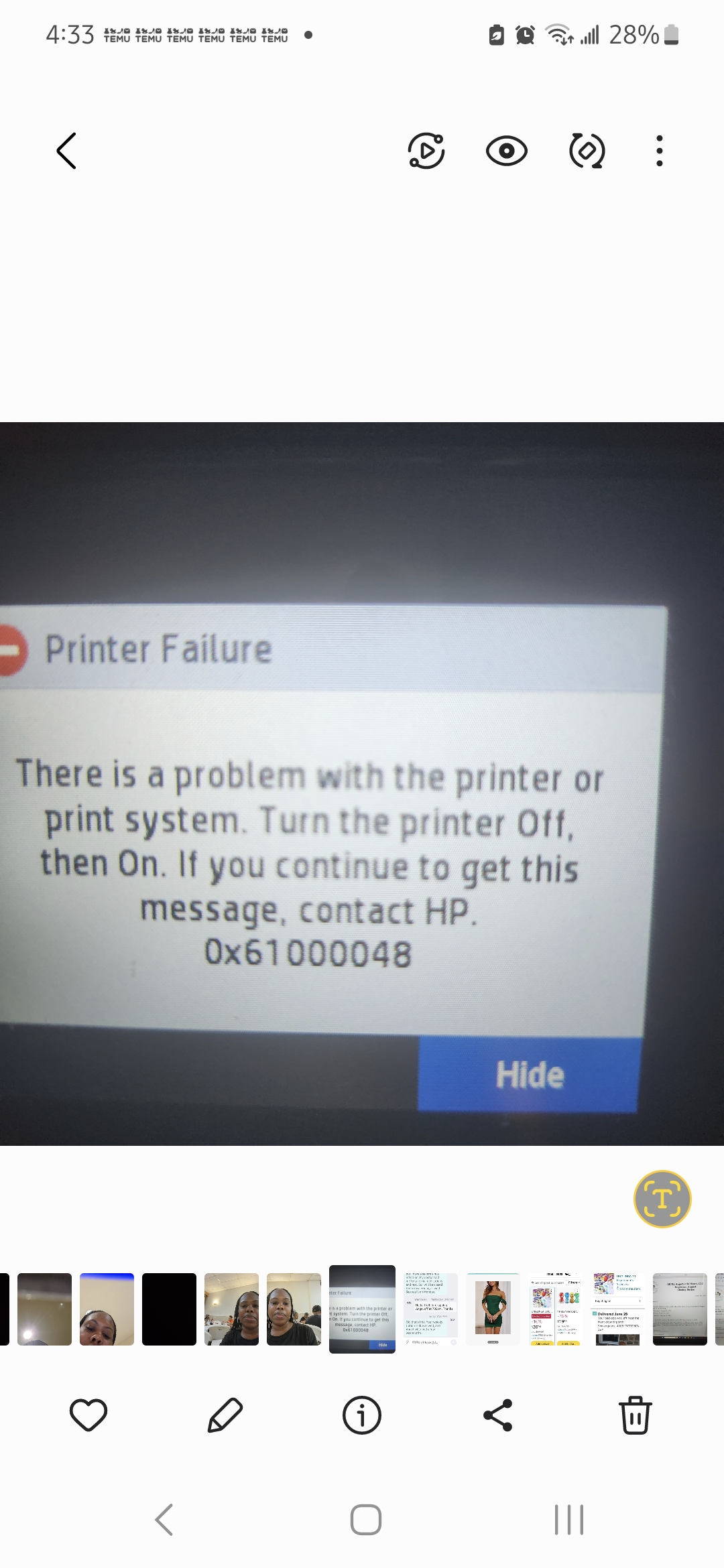 Printer will not print - HP Support Community - 9111478