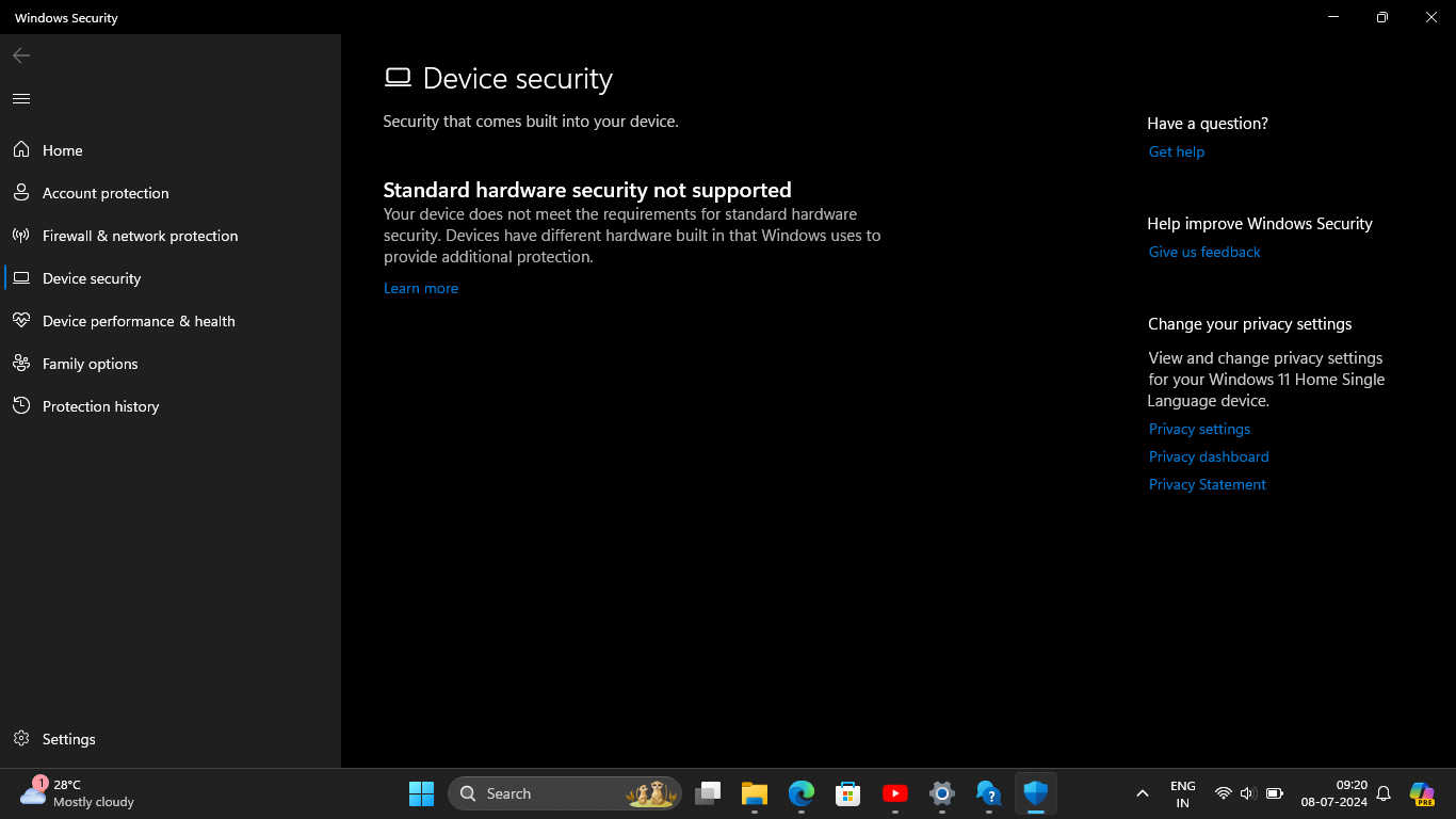 ms defender is not working - HP Support Community - 9116434