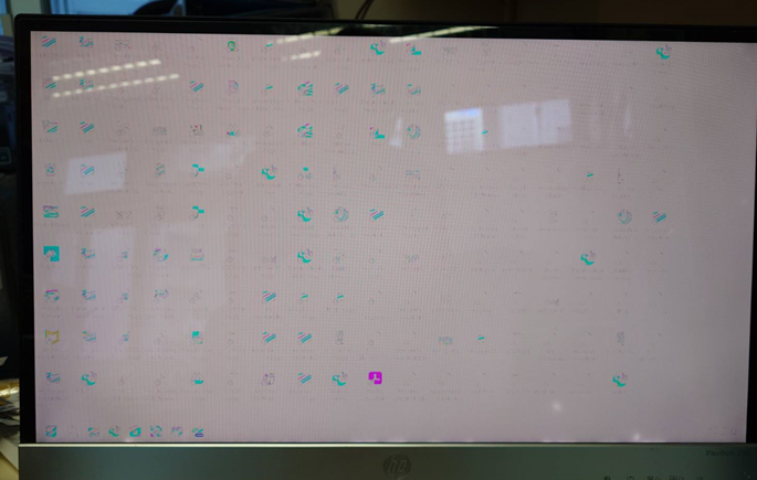 Solved: My Monitor Screen display false image - HP Support Community ...