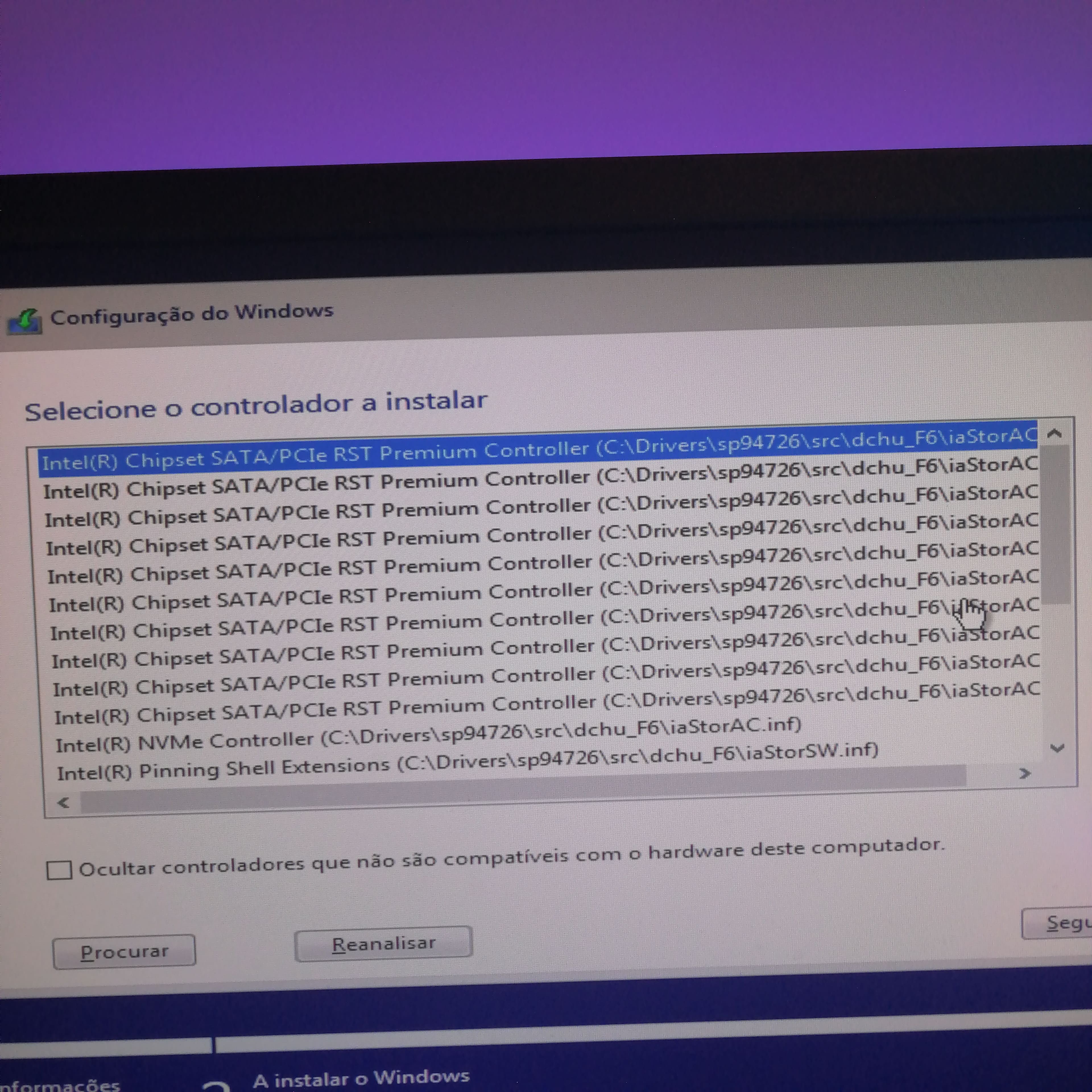 Need rst drivers for windows install - HP Support Community - 9121187