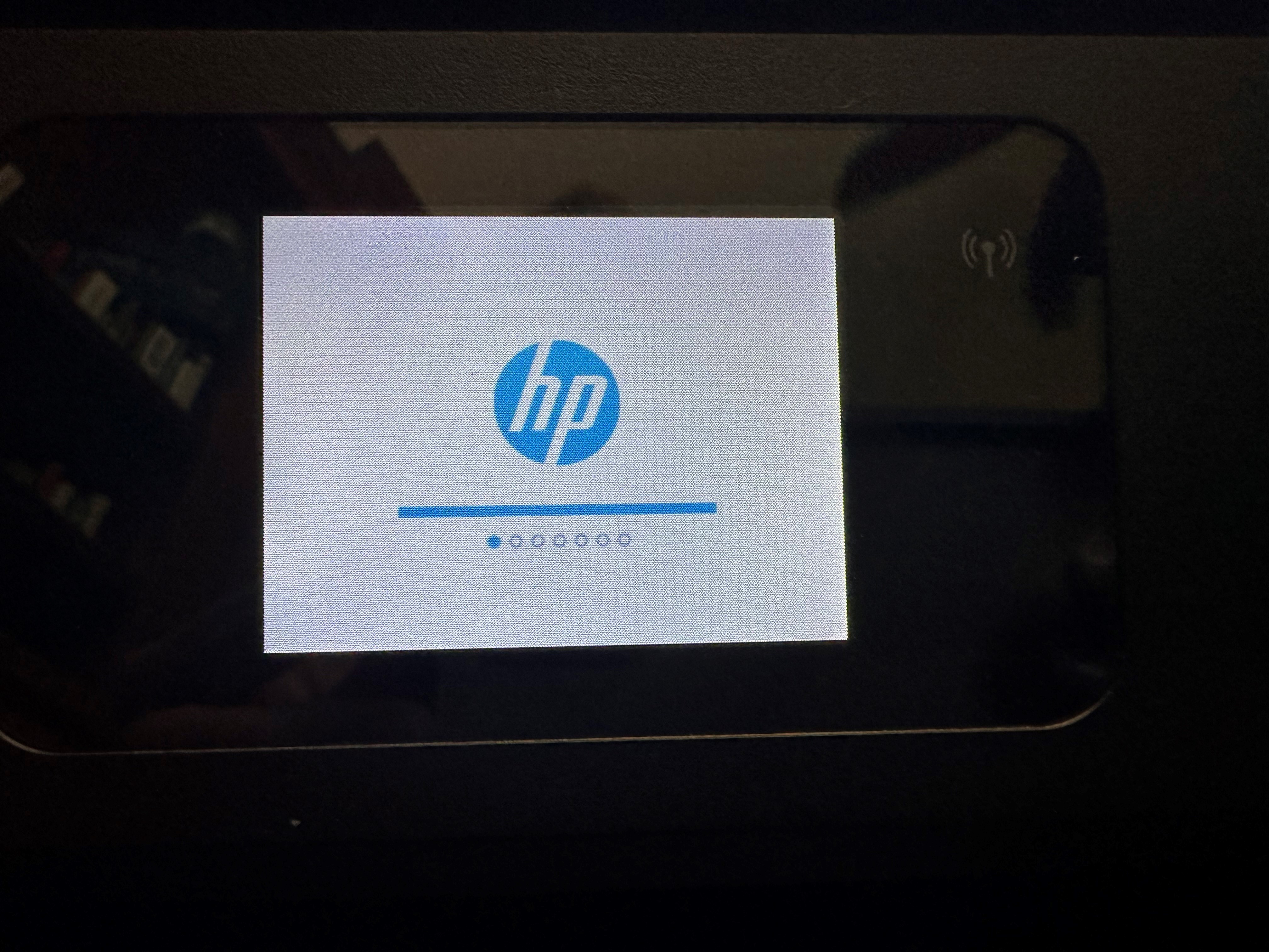 HP ENVY Photo 7855 frozen on the loading screen - HP Support Community ...