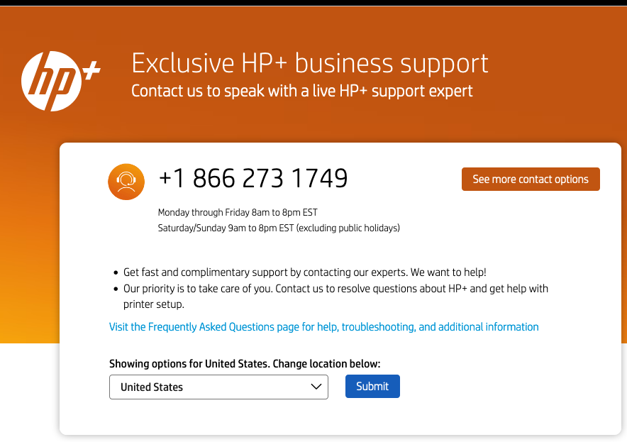Unable to complete setup for my printer due to not being reg... - HP ...