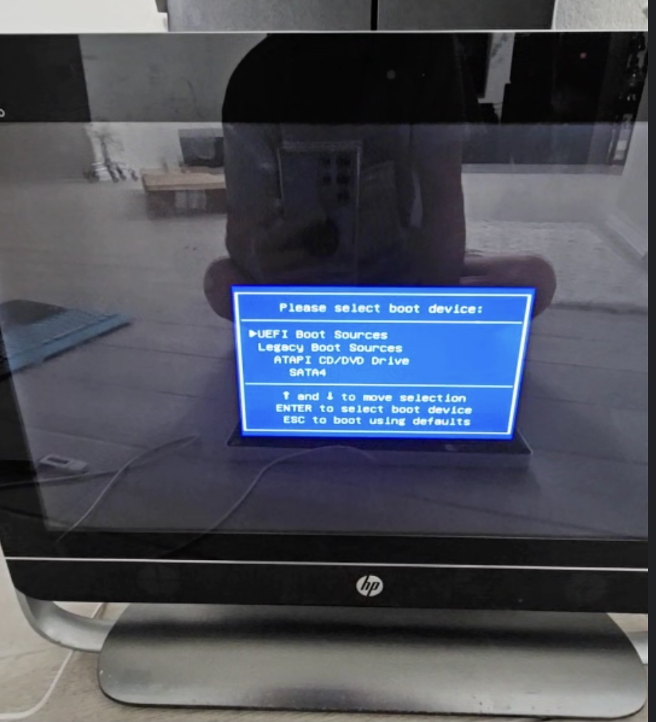 PXE E61 MEDIA TEST FAILURE CHECK CABLE visual data 5