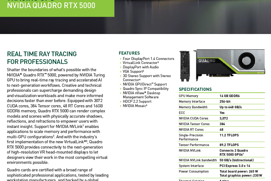 HP Z4 G4 running two Quadro RTX 5000 - HP Support Community - 9136784