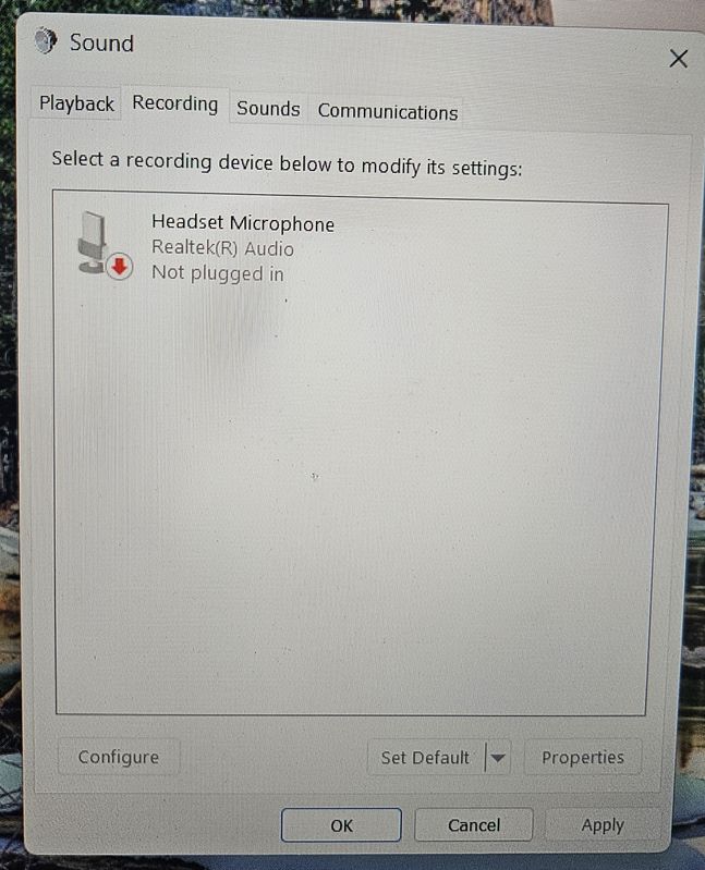 Don't have a headphone Mic