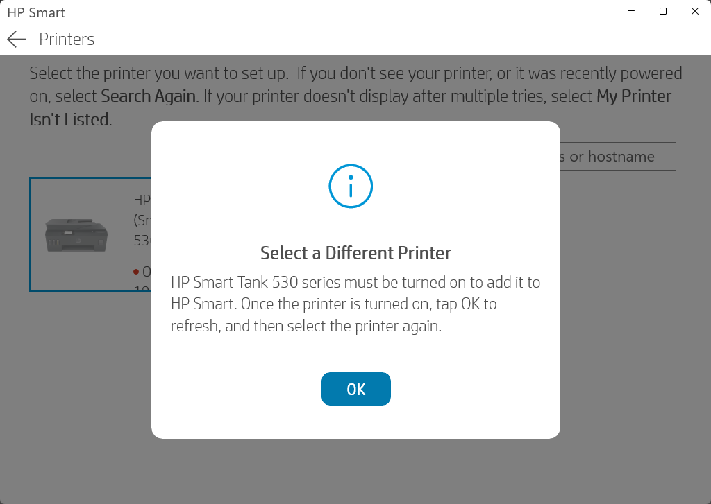 HP app Not connecting / Displaying the Printer / Cannot Con... - HP ...