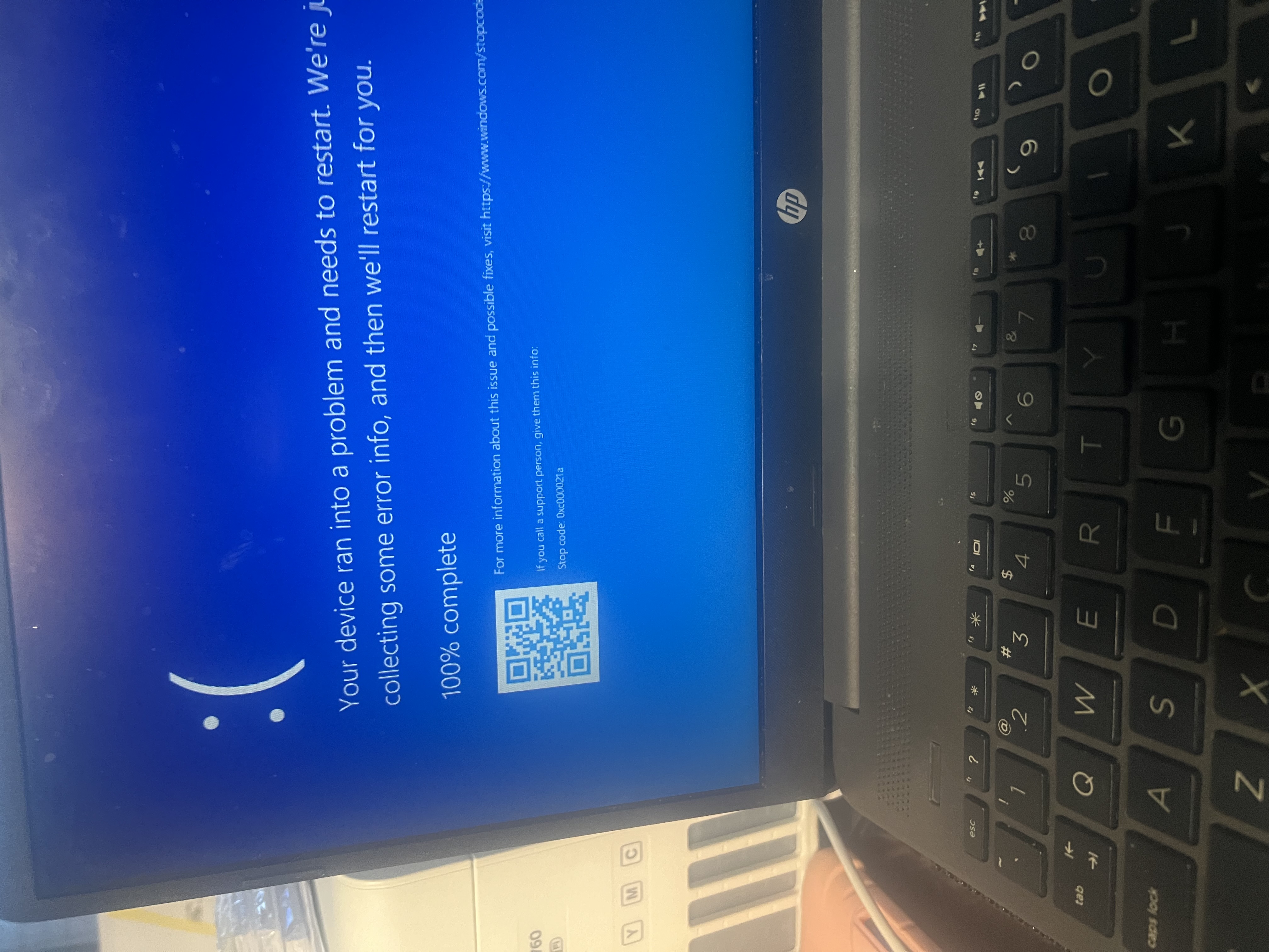 Disk error boot loop - HP Support Community - 9174252