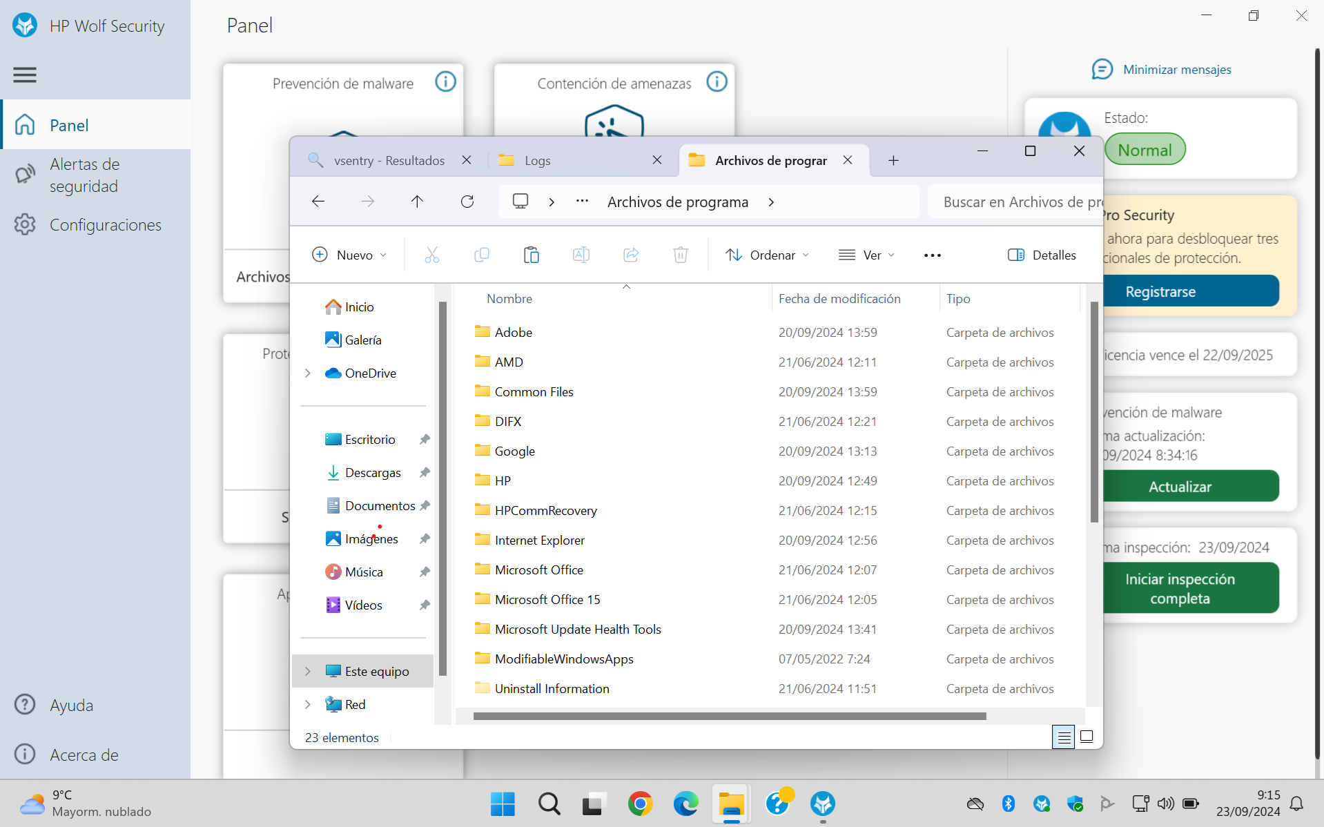 HP Wolf Security Log - HP Support Community - 9187089