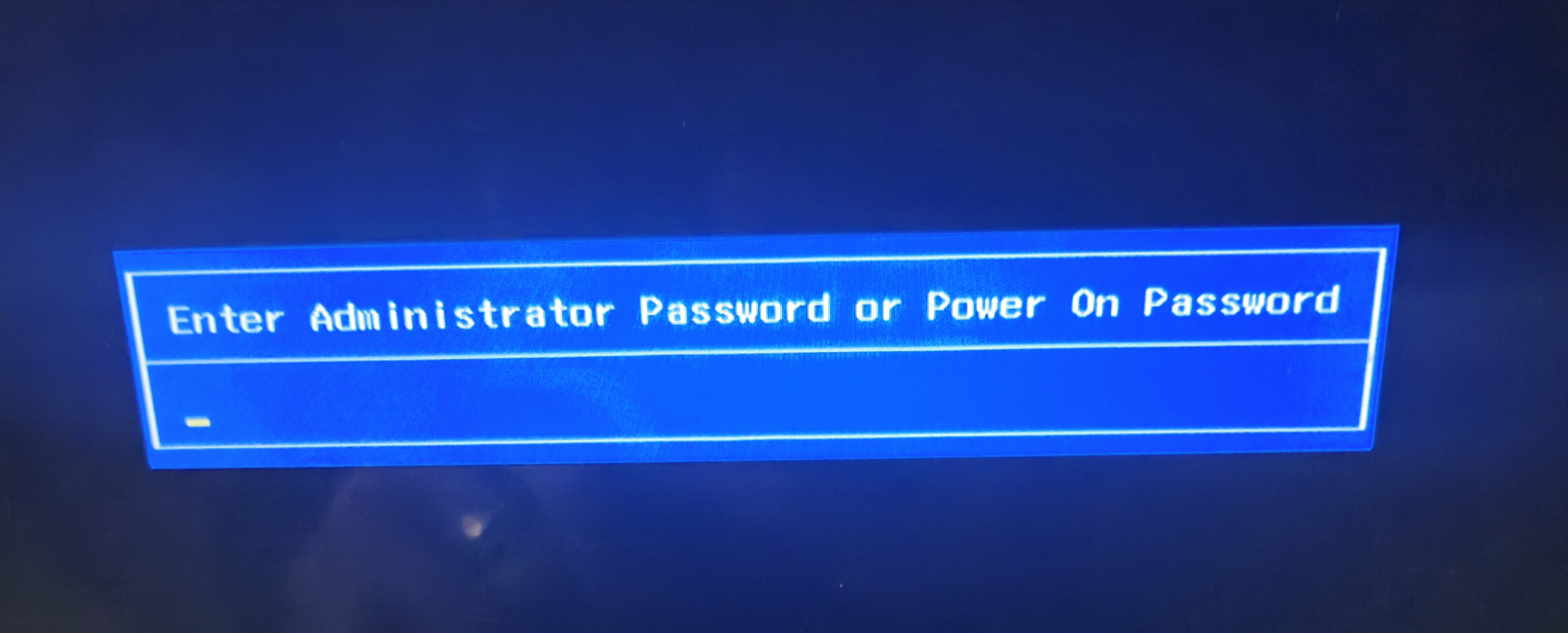 Solved: Enter Administrative password or power on password. - HP