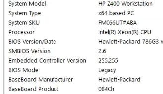 HP 470 G10 : BIOS update F.06 to F.07 and now F.08 has affec... - HP ...