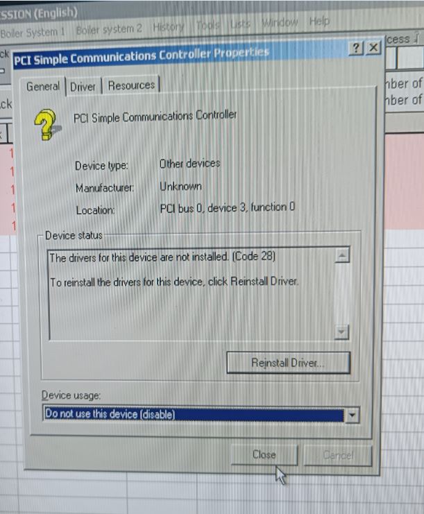 HPDC COMM PORT B - HP Support Community - 9217645