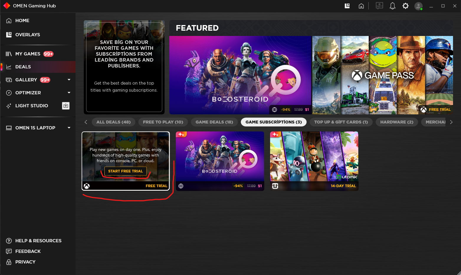 how to activate free pc game pass