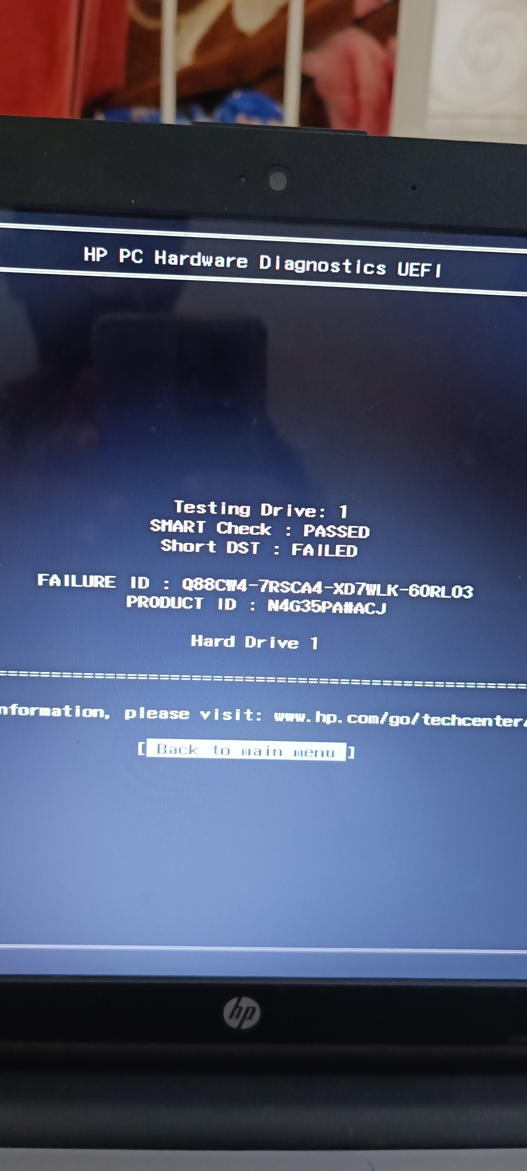 There is an error occurred when opening the system - HP Support ...