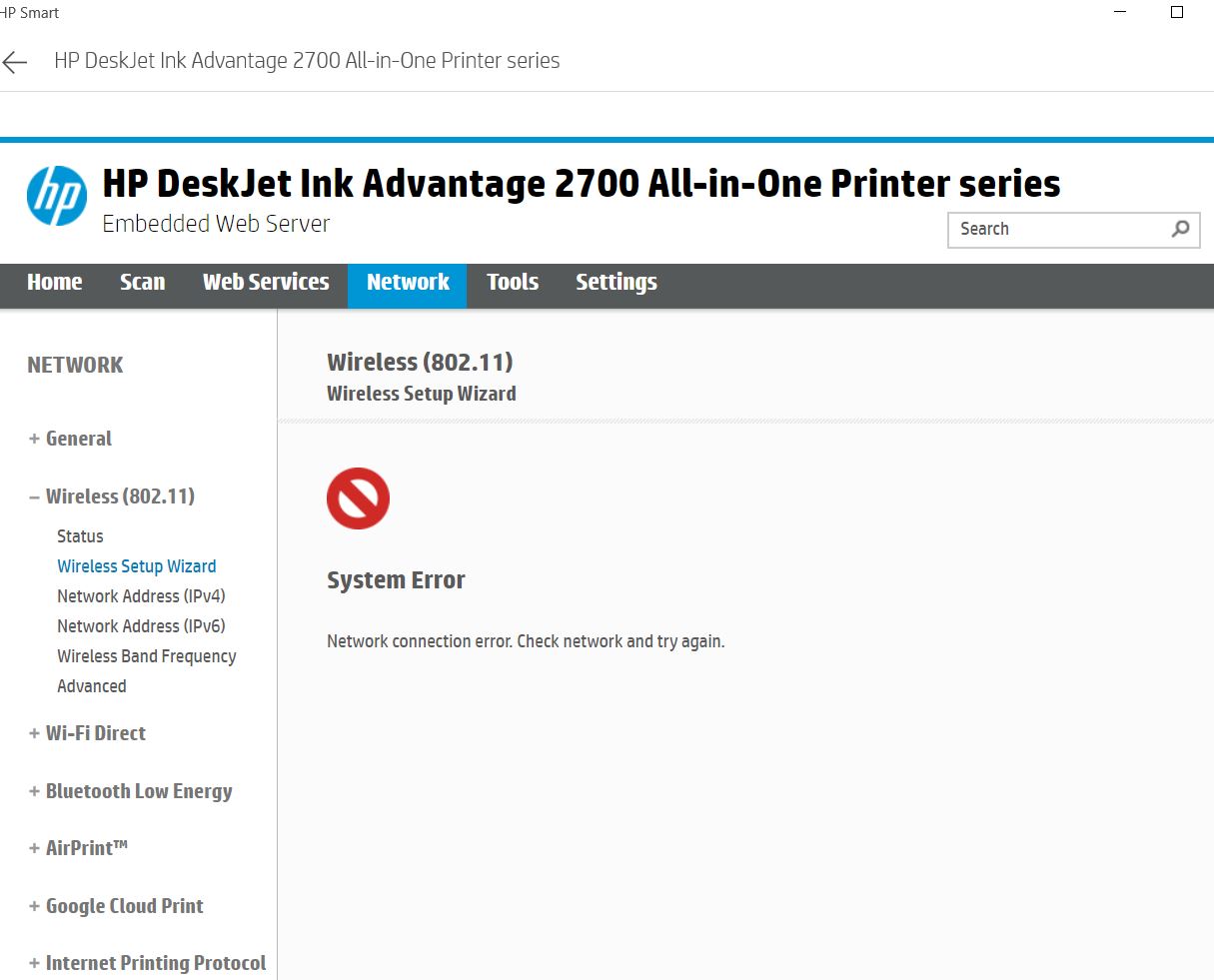 2776 Printer unable to connect to wireless network - HP Support ...