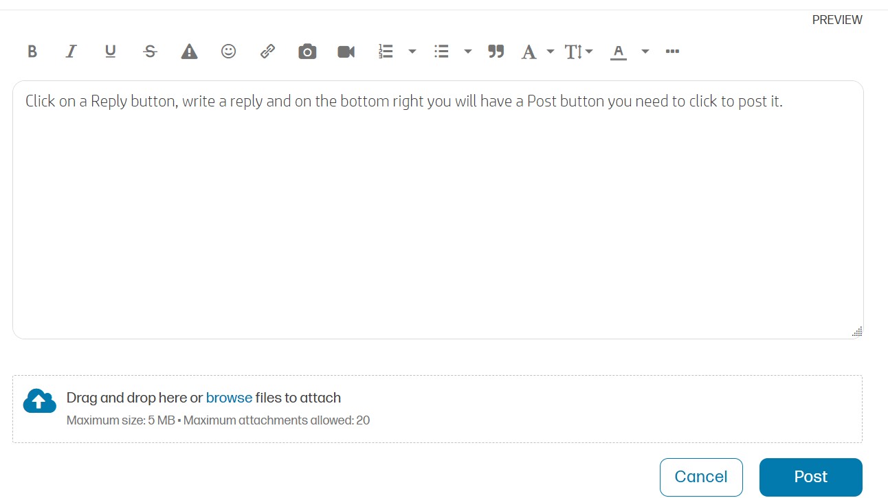 Solved: Repying to posts and private messages within the community - HP ...