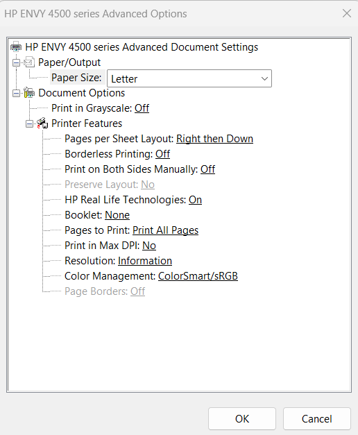 HP Envy 4501 prints in reverse order and there is no option ... - HP ...
