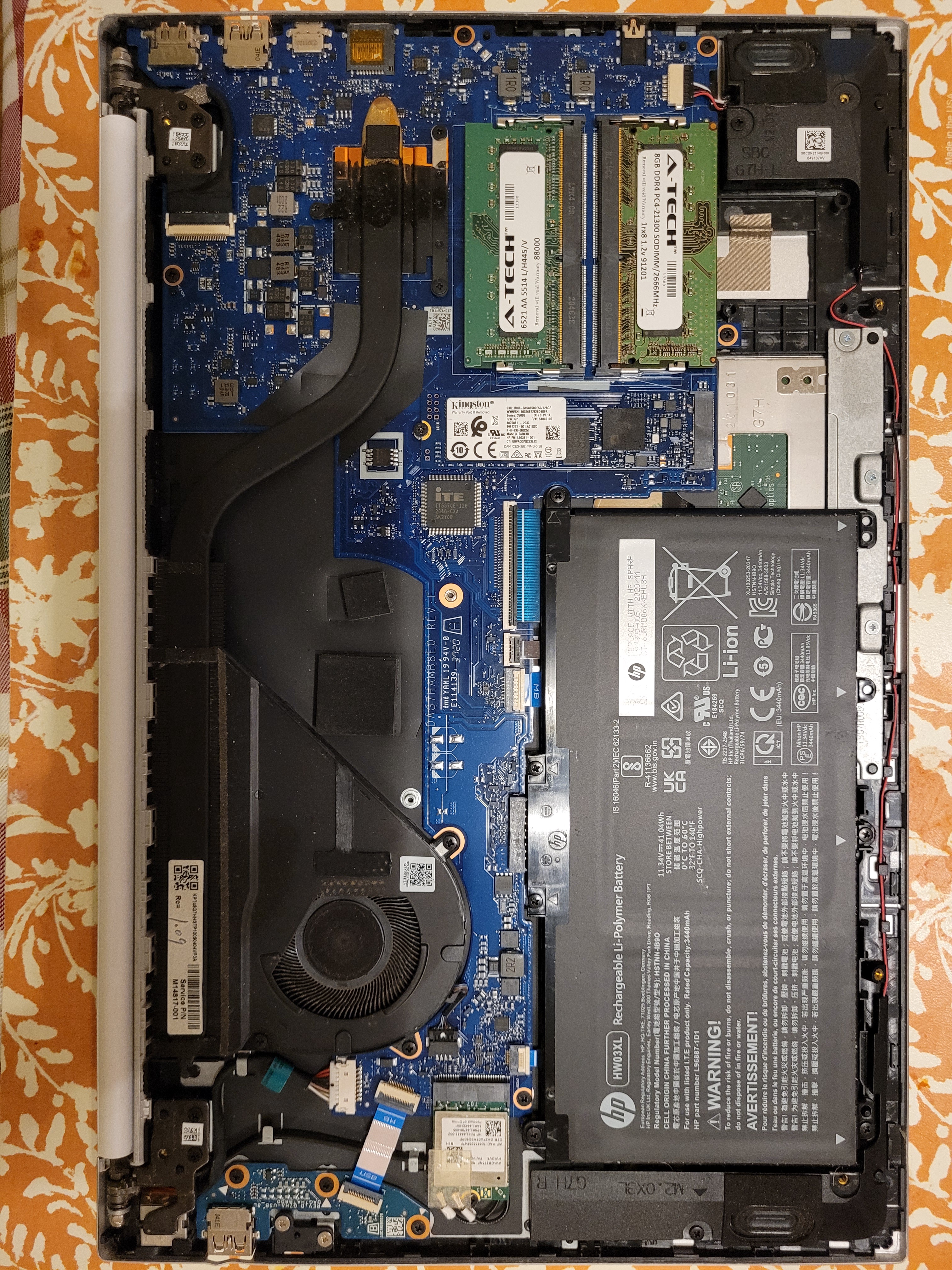 【ジャンク】HP Pavilion 15-eh ロジックボード故障[16GB] HP Pavilion 15-EG 15-eg0073cl i7-1165G7 Motherboard - DA0G7HMB8G0