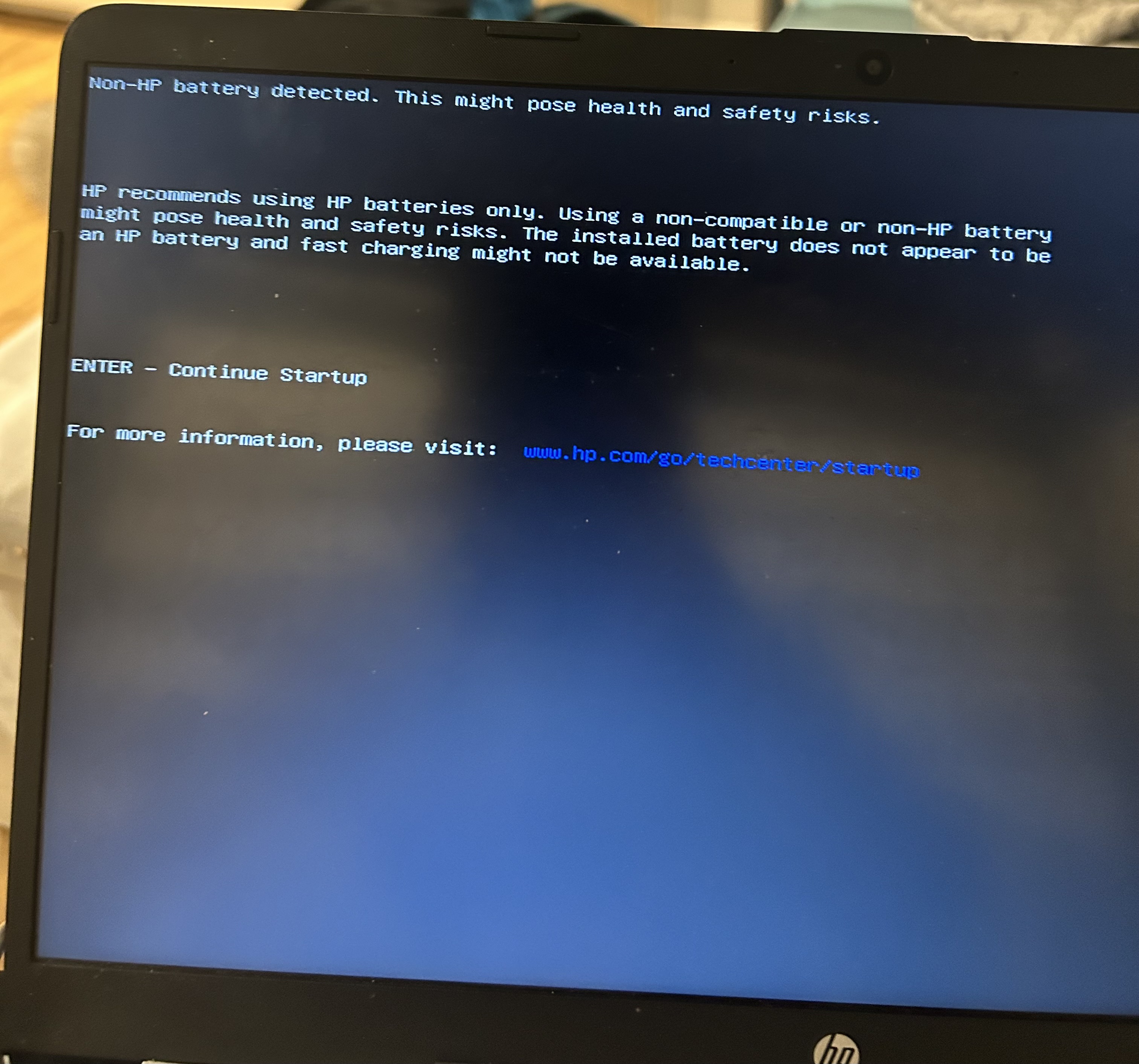 Battery Error - HP Support Community - 9277458