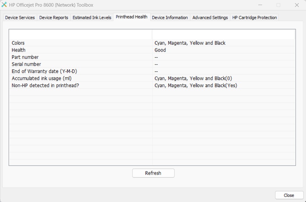 Printer Failure upon insertion of new ink - HP Support Community - 9291952