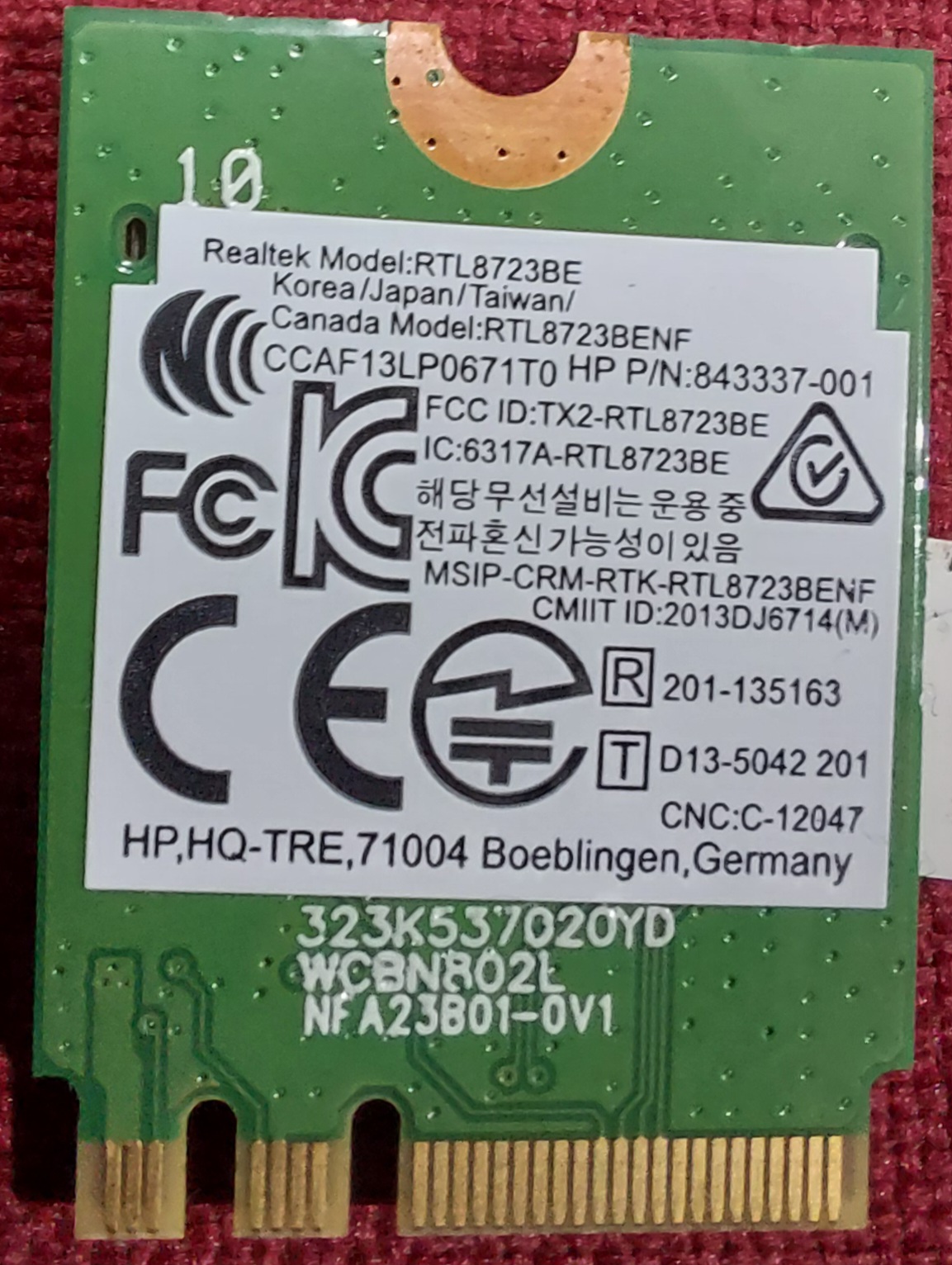 Solved: Upgrade WiFi Card - HP Support Community - 9308667