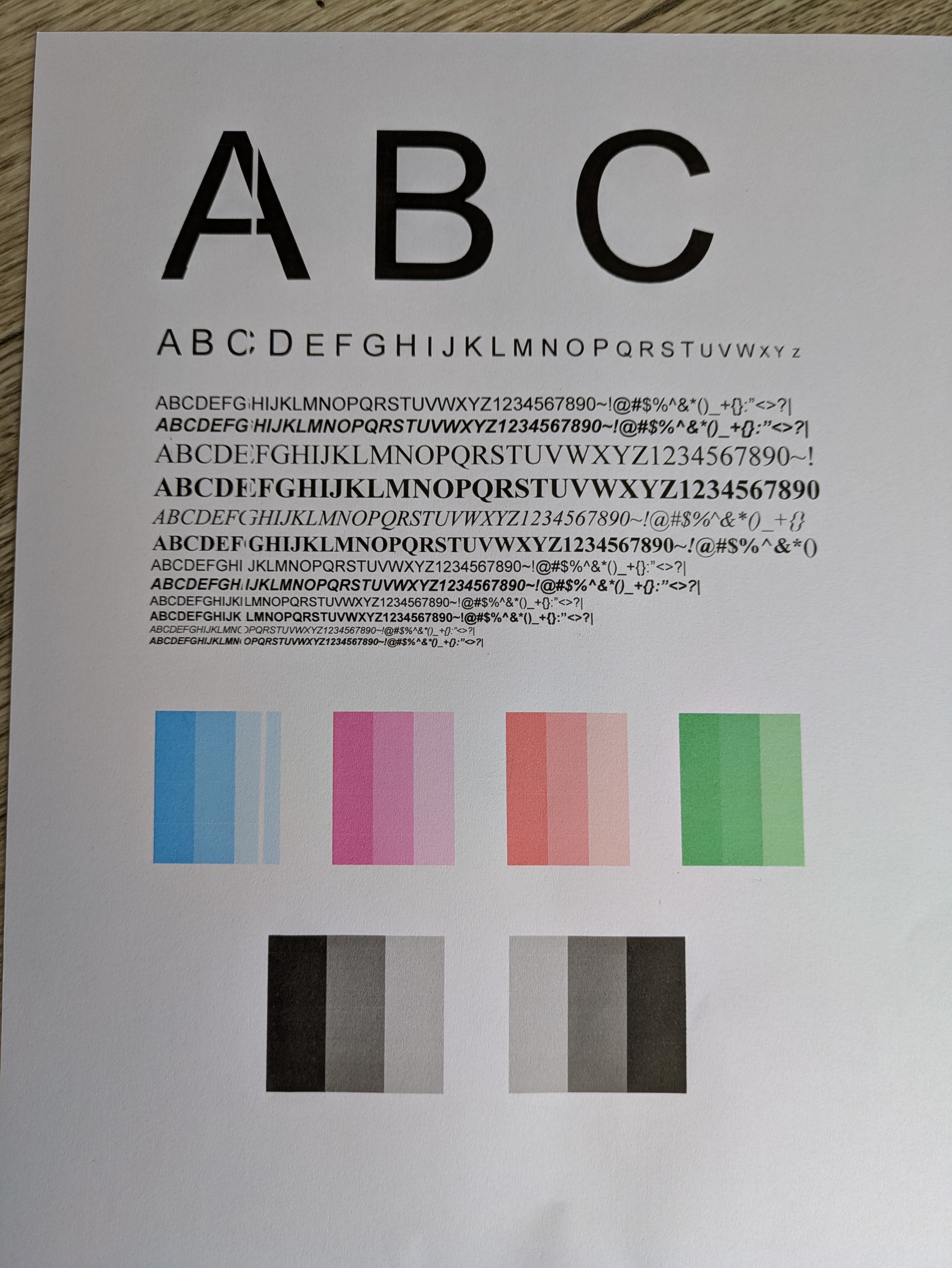 OfficeJet 8720 - vertical separation / gap when printing - HP Support ...