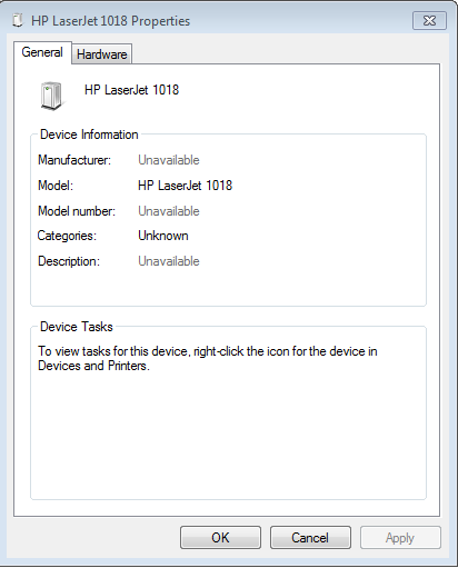 HP Laserjet 1018 Windows 7 64-bit driver issue - HP Support Community -  2236535