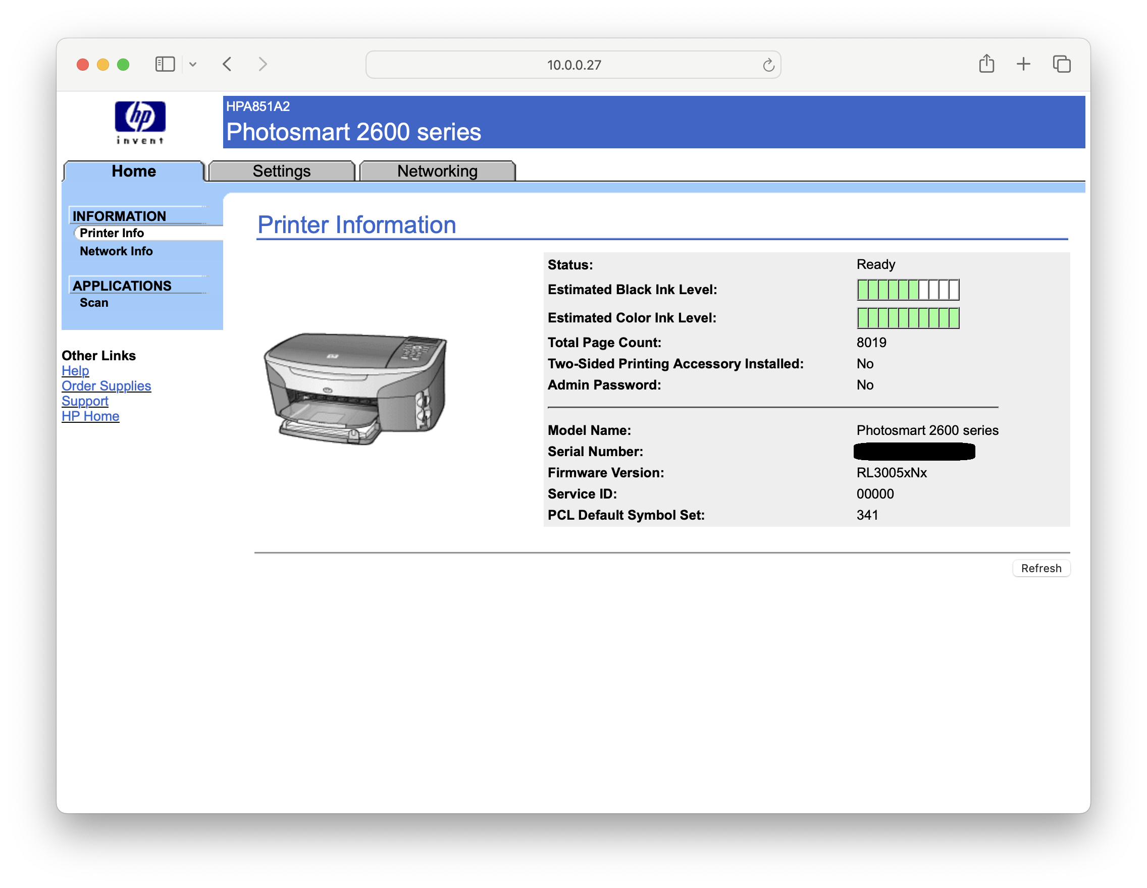 HP Smart cannot connect to HP Photosmart 2610 - HP Support Community ...
