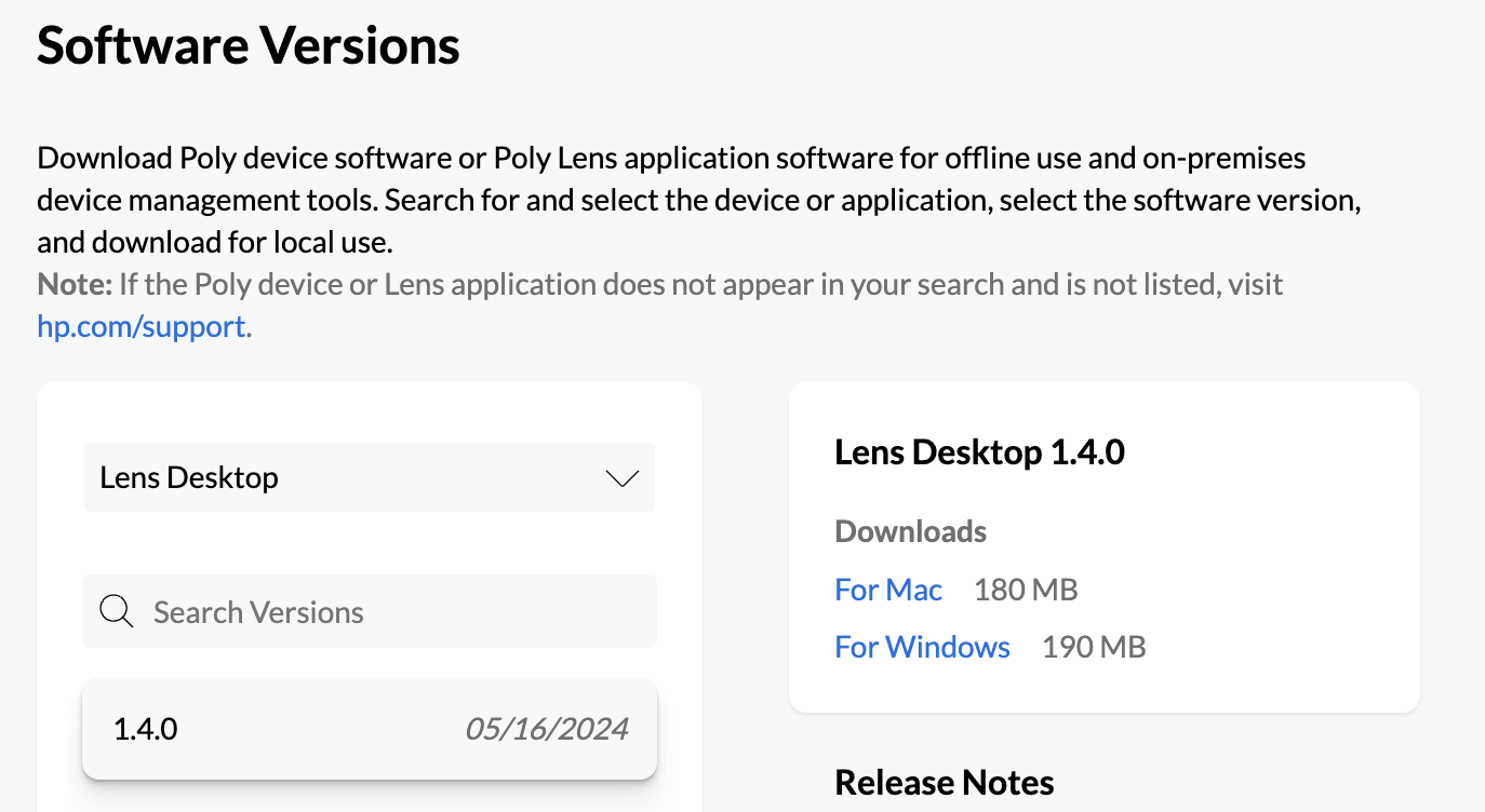 [Software] Poly Lens Version 2.0.0 Mac Only - HP Support Community ...