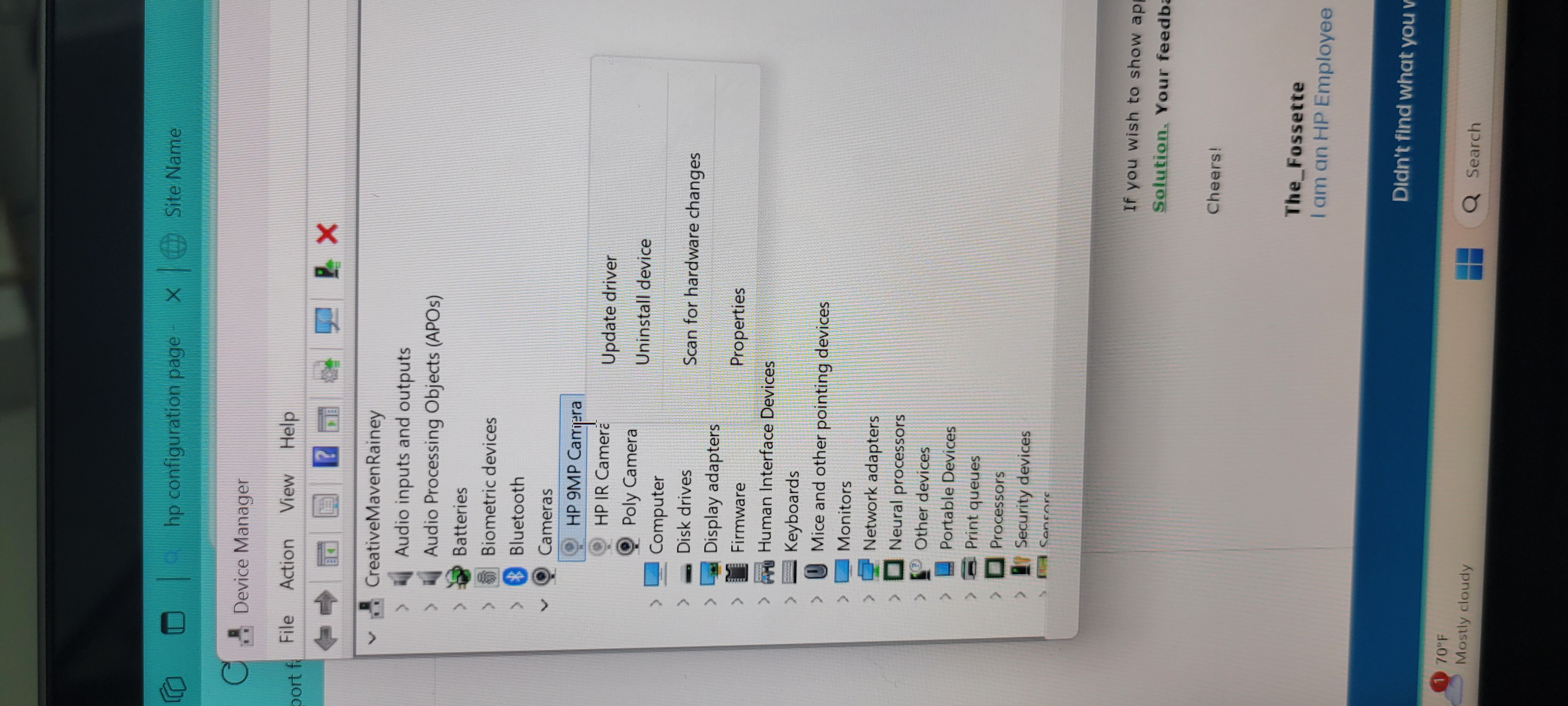 Solved: Camera stopped working. Error code:0xA00F4244