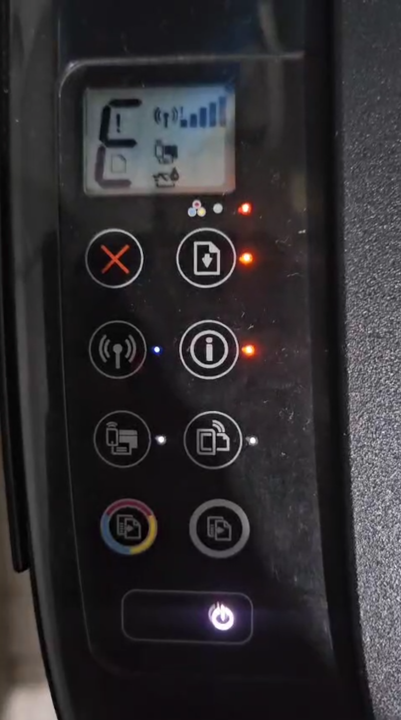 All lights blinking in HP Deskjet GT 5820 - HP Support Community - 9372661