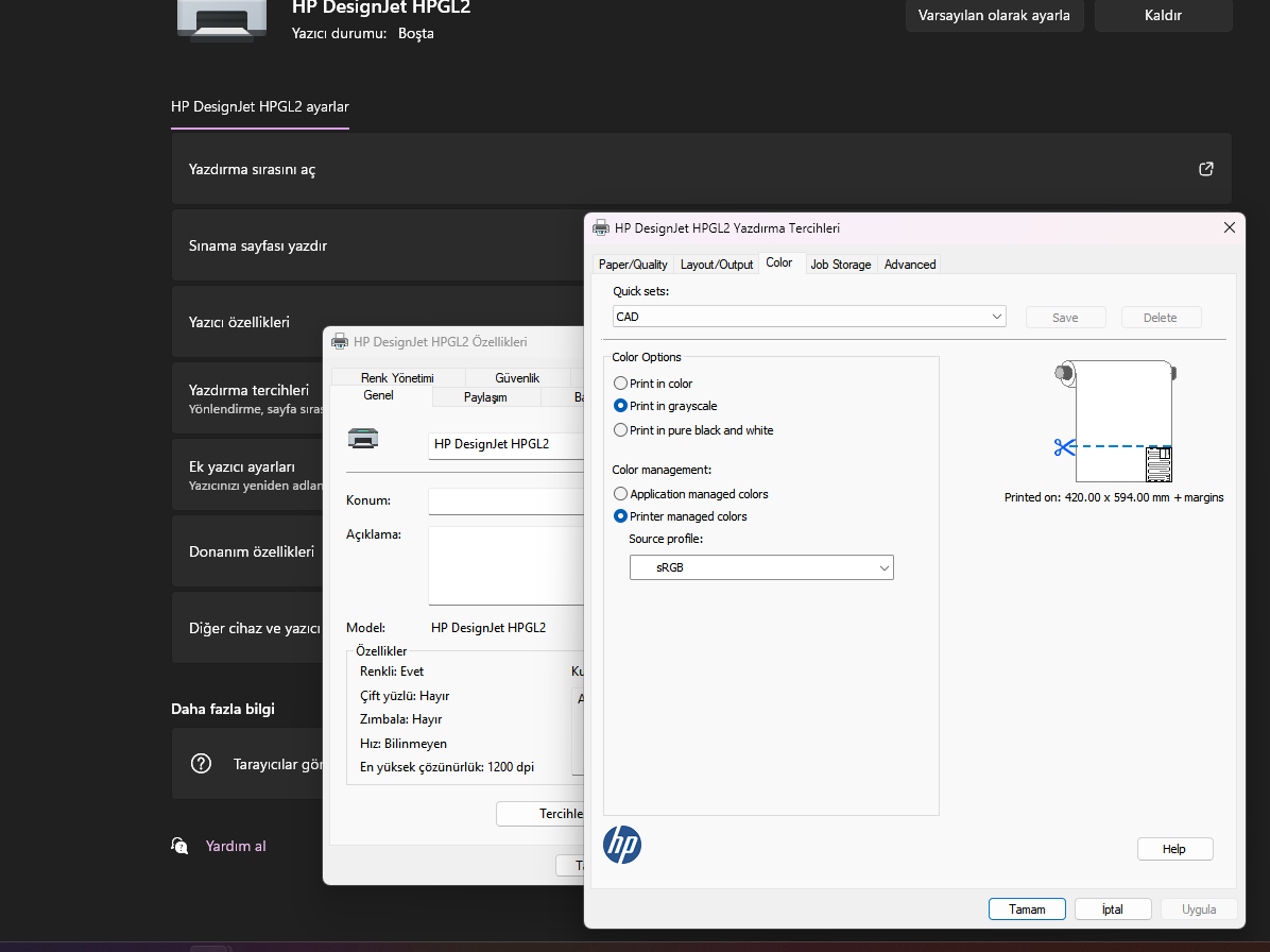 Even though I selected grayscale, it remains completely blac... - HP ...