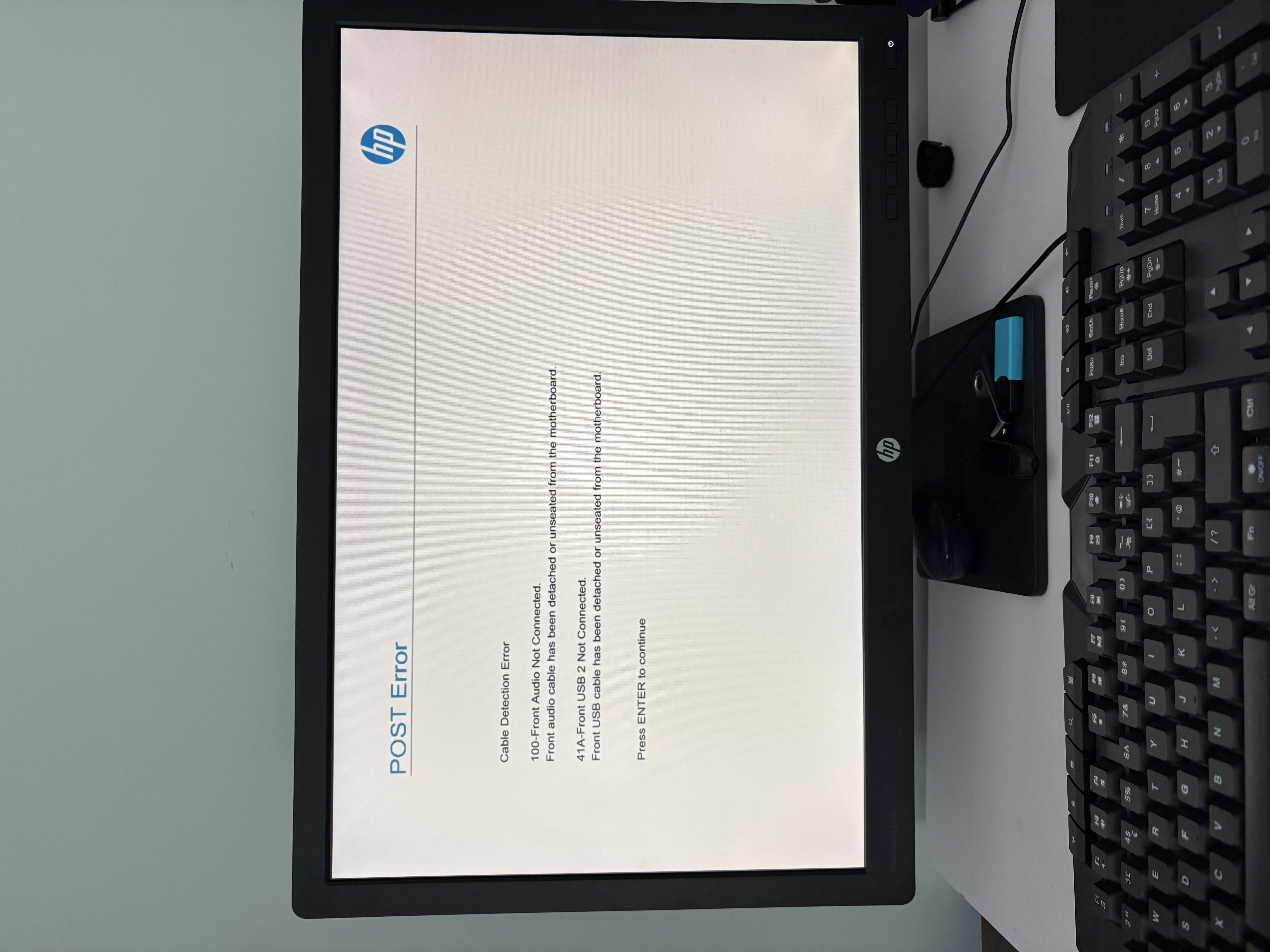 How to disable POST error messages on start up - HP Support Community ...