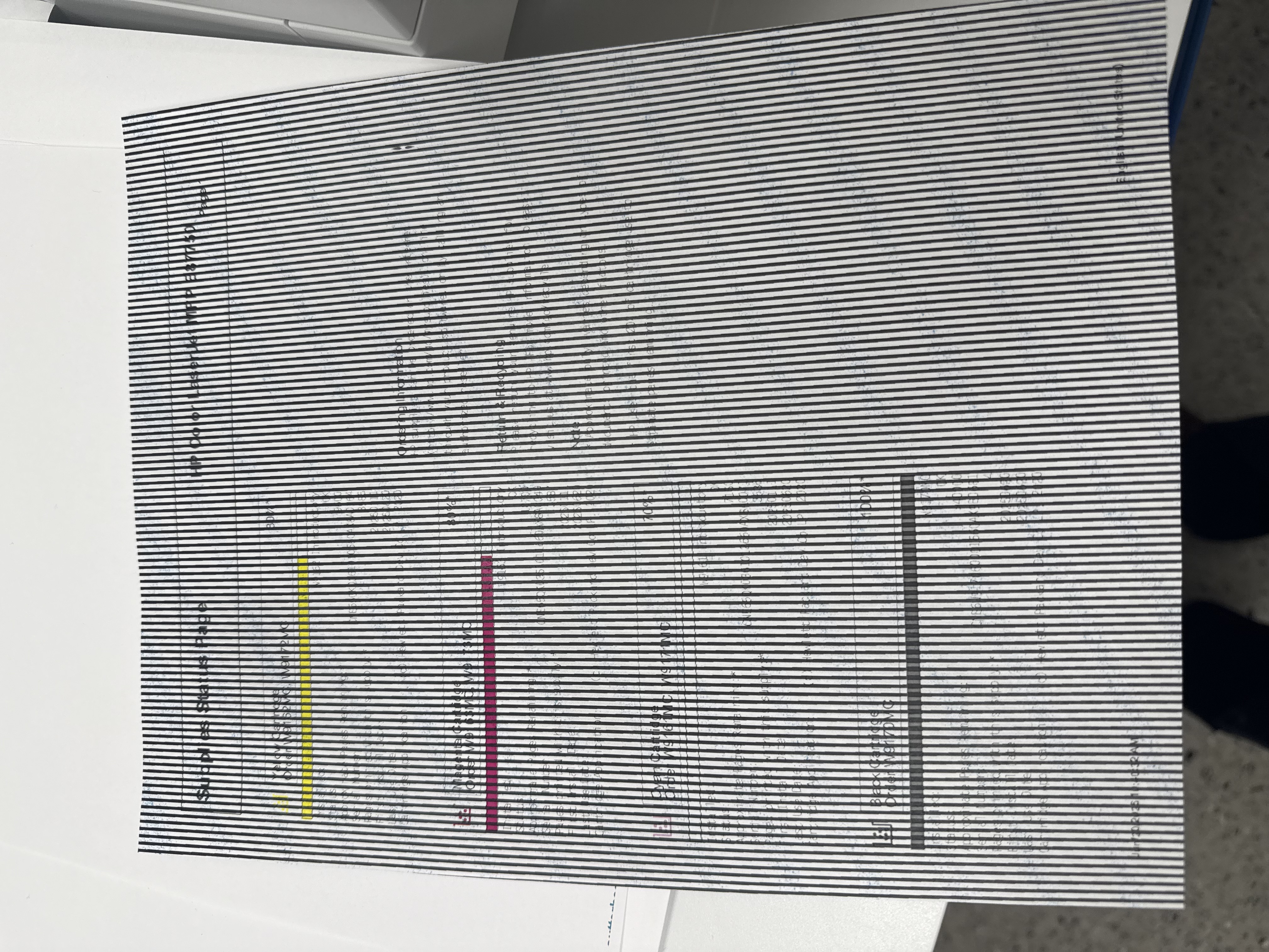 Vertical Lines on PRINTS for Color Laserjet E877 - HP Support