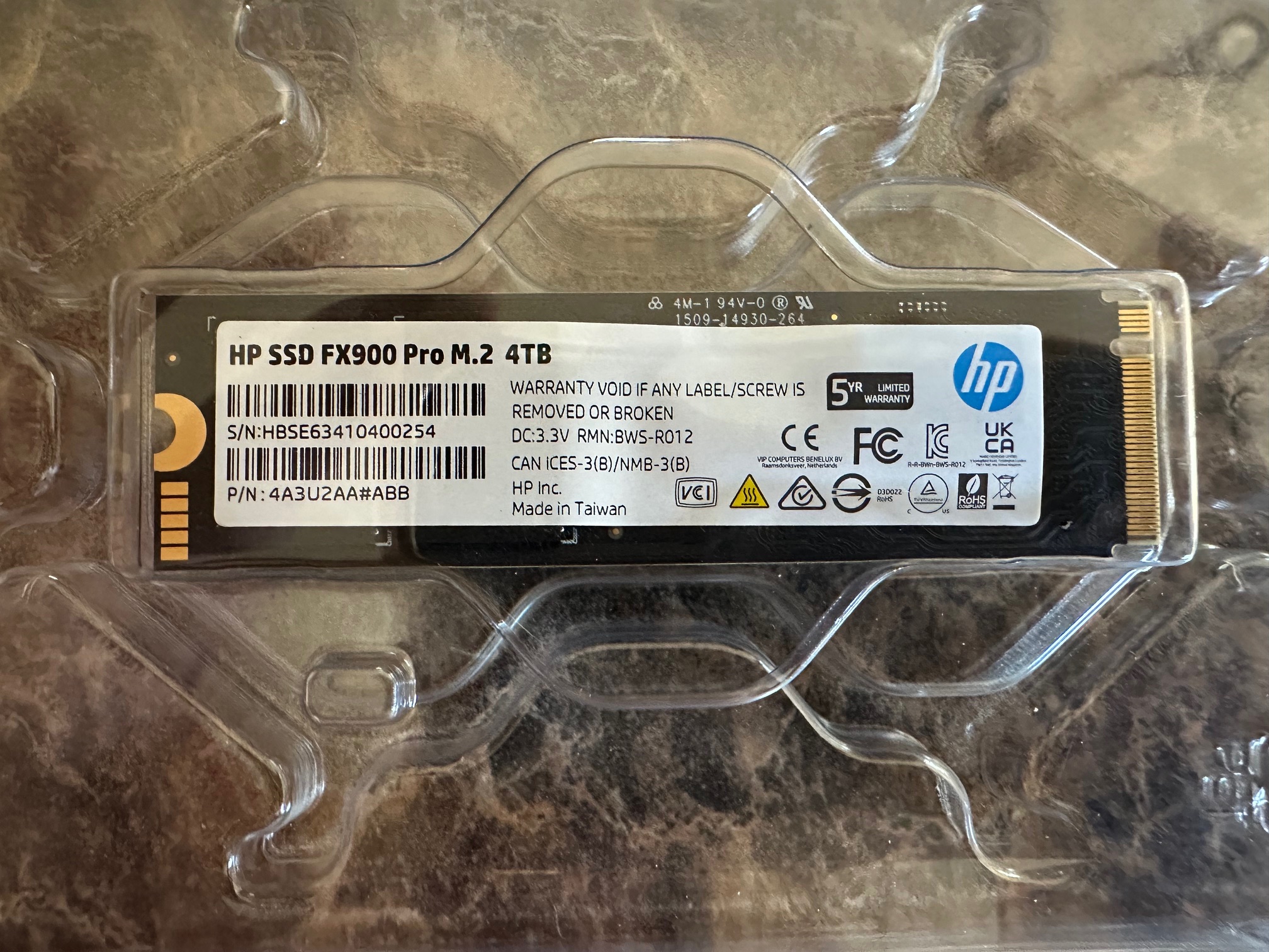 HP SSD FX900 Pro M.2 Failed - How Do I Submit a Warranty Cla