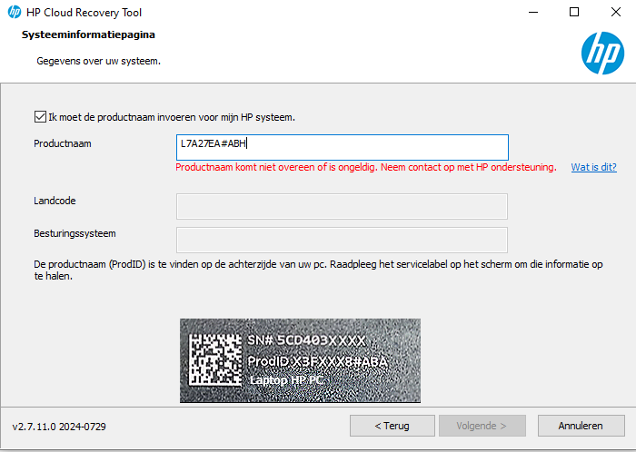 Solved: Cannot use HP Cloud recovery - HP Support Community - 9432516