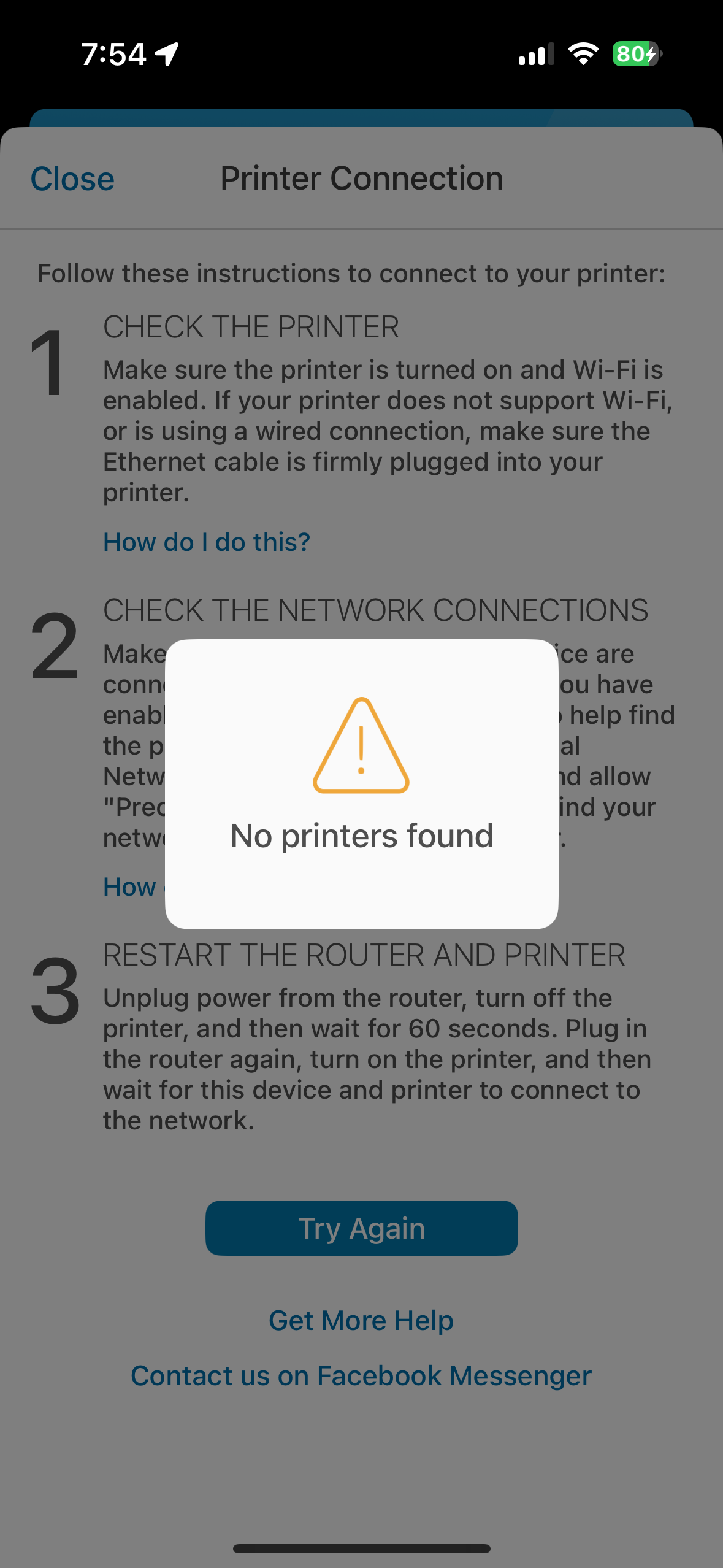 Unable to Register Printer - HP Support Community - 9437185