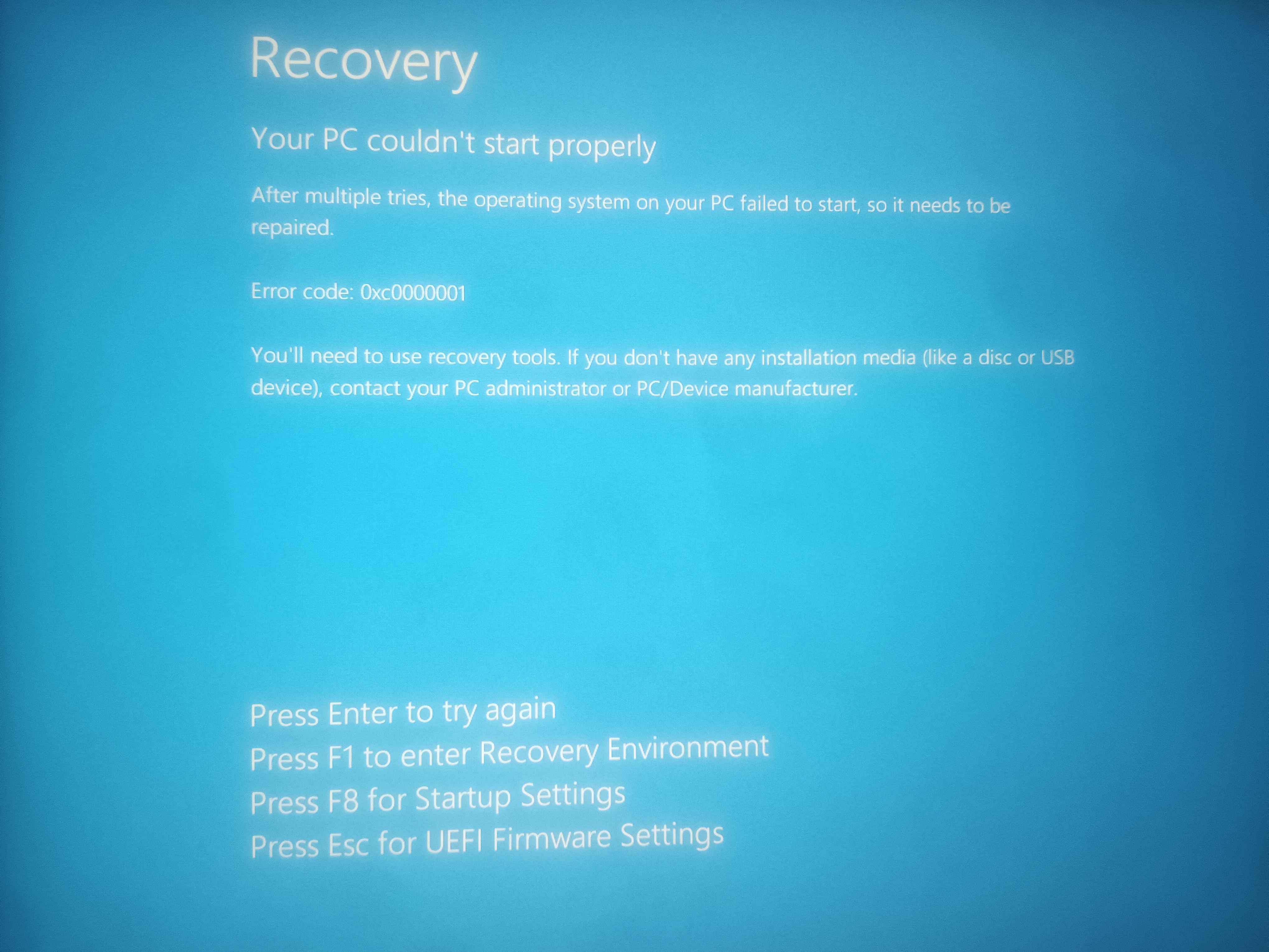 I got the blue screen issue saying Startup Repair and clicki... - HP ...