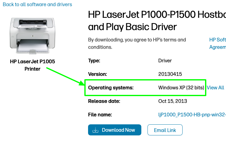 Printer to work with a Gateway Win 95 Computer - HP Support Community ...