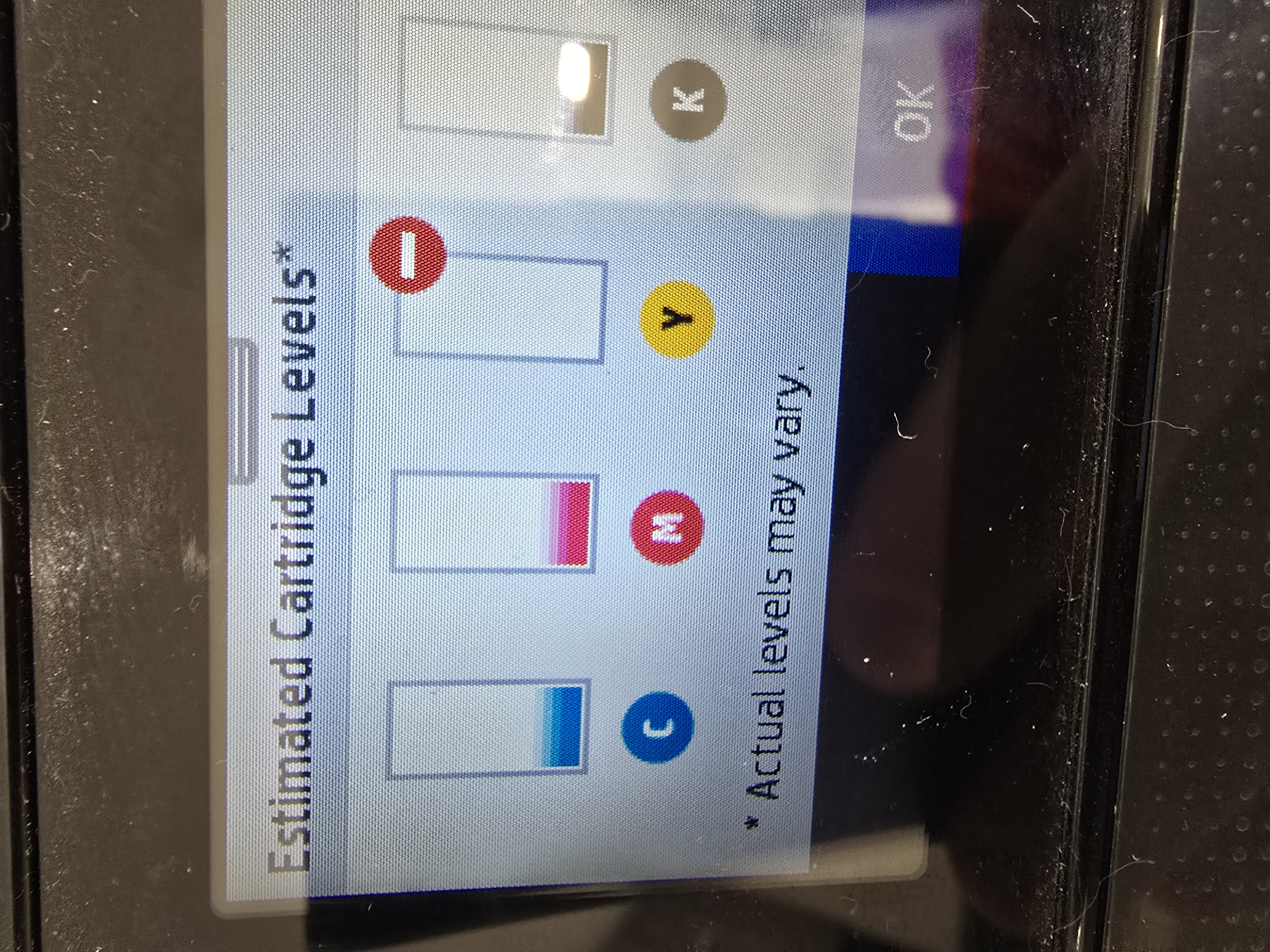 New genuine cartrigde low after 2 days - HP Support Community - 9463371