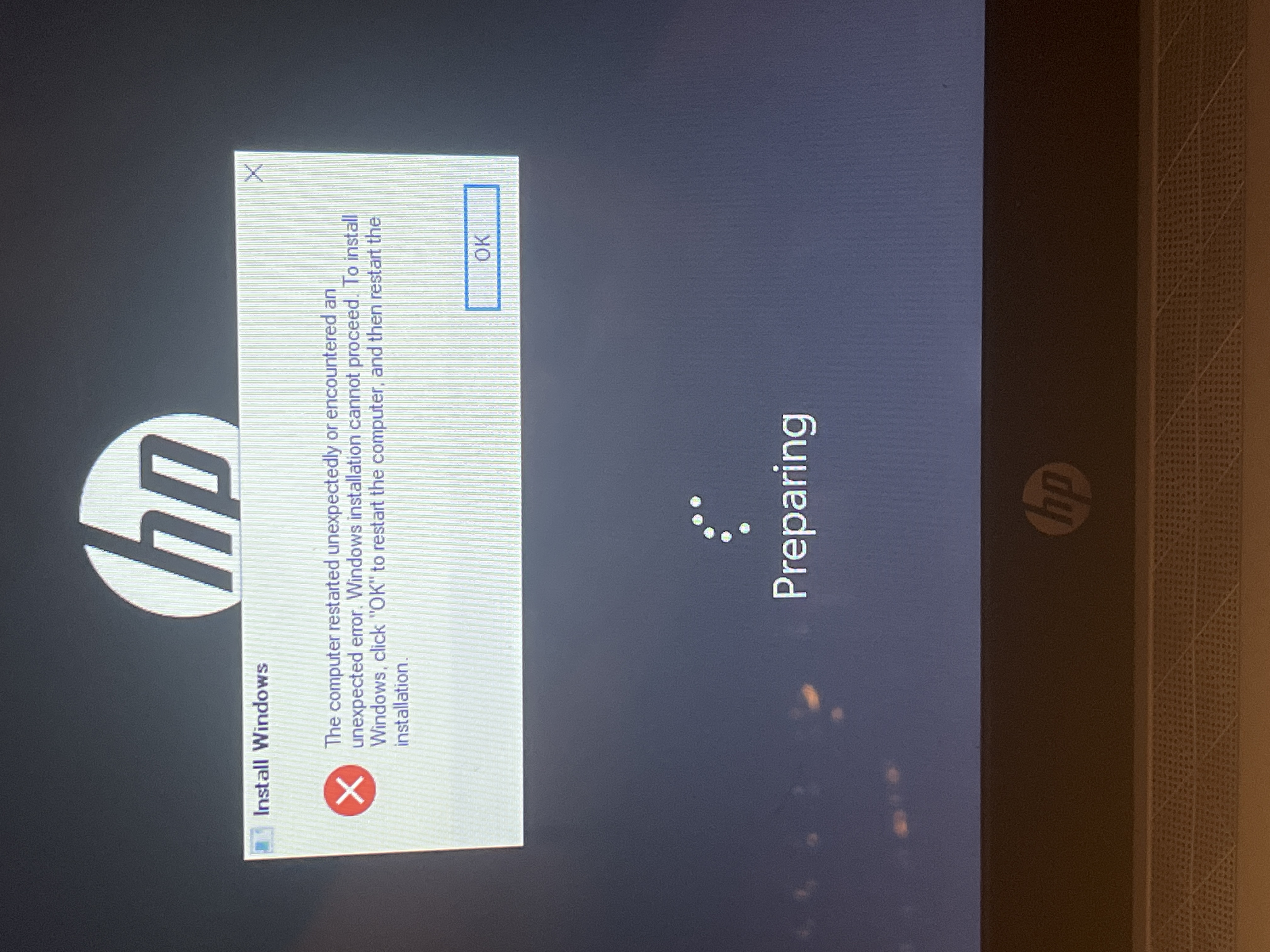 I tried to completely reset computer now it won’t install wi... - HP ...