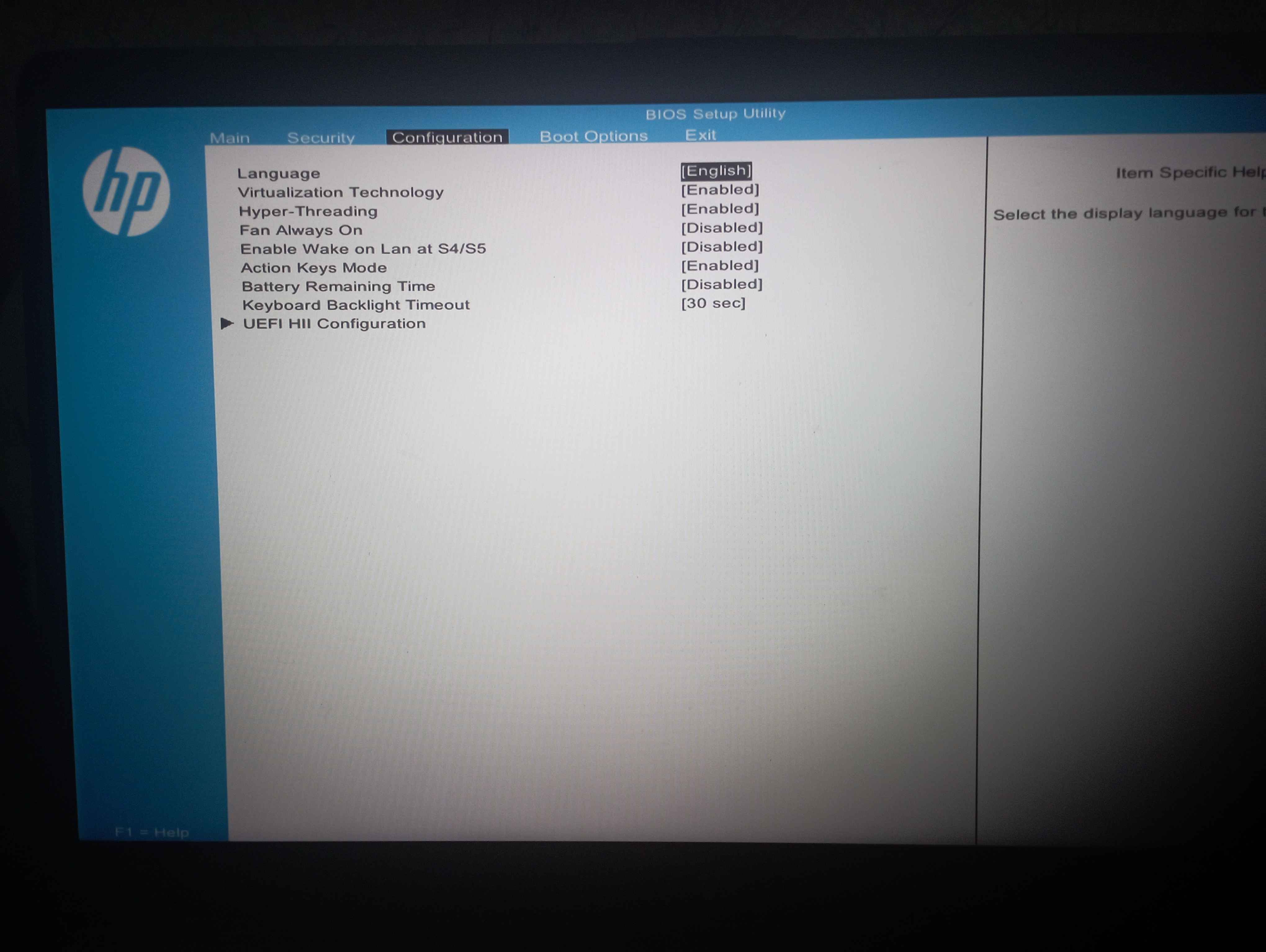cant boot up from my flash drive/no legacy boot setting - HP Support ...