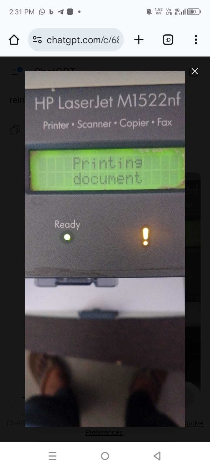 HP printer error - HP Support Community - 9476432