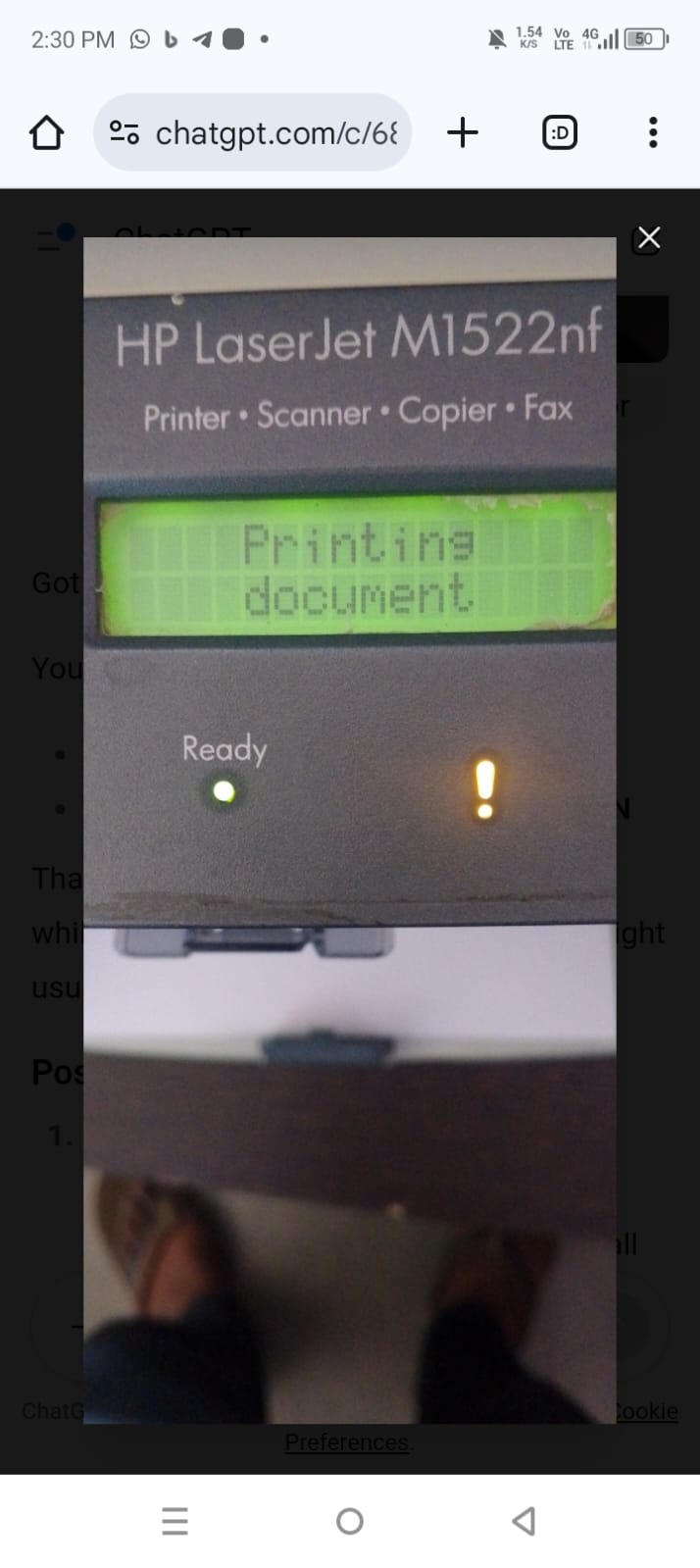 HP printer error - HP Support Community - 9476432