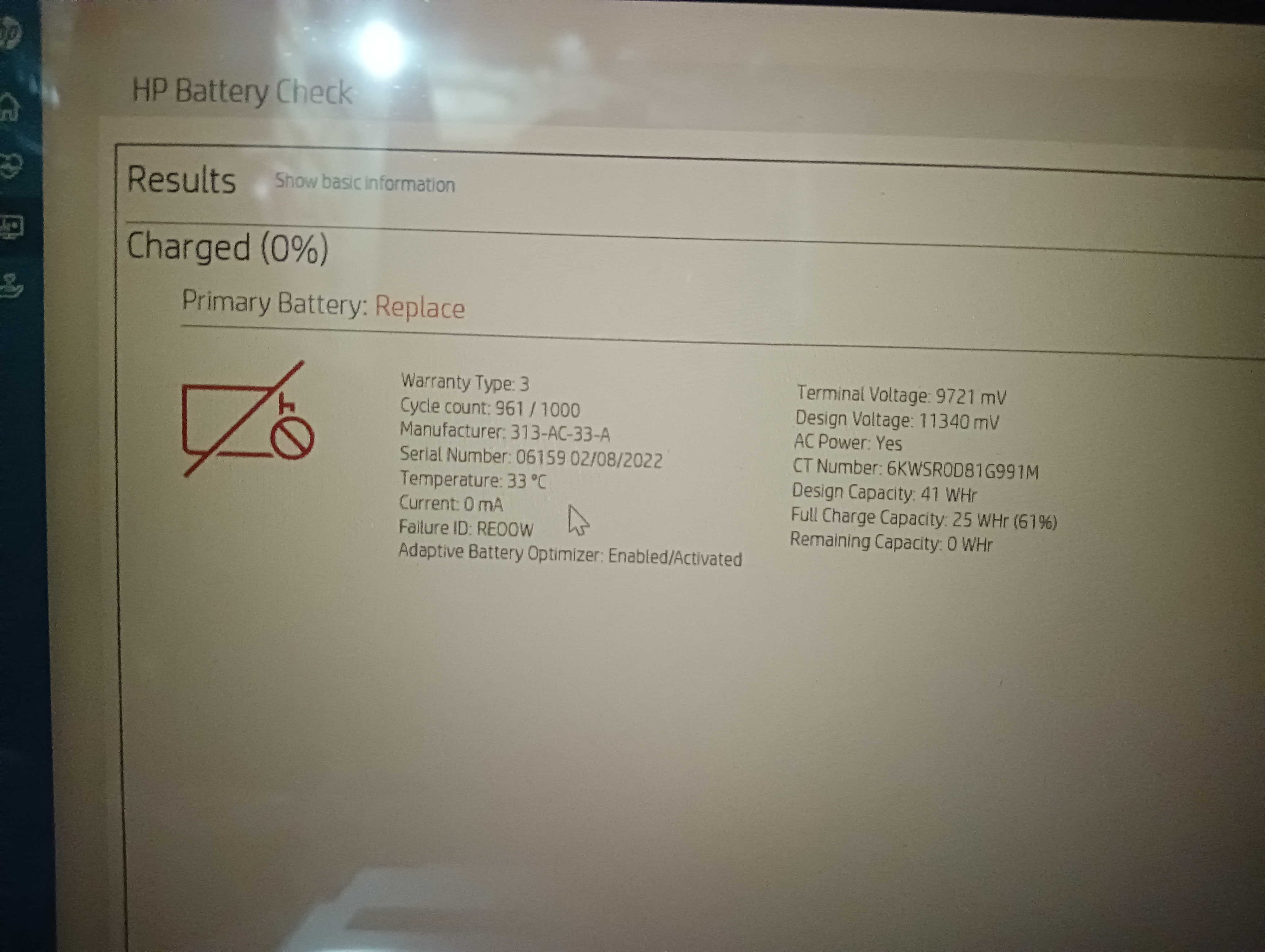 Maine laptop update Kiya and CMOS error and Battery 0% stuck... - HP ...