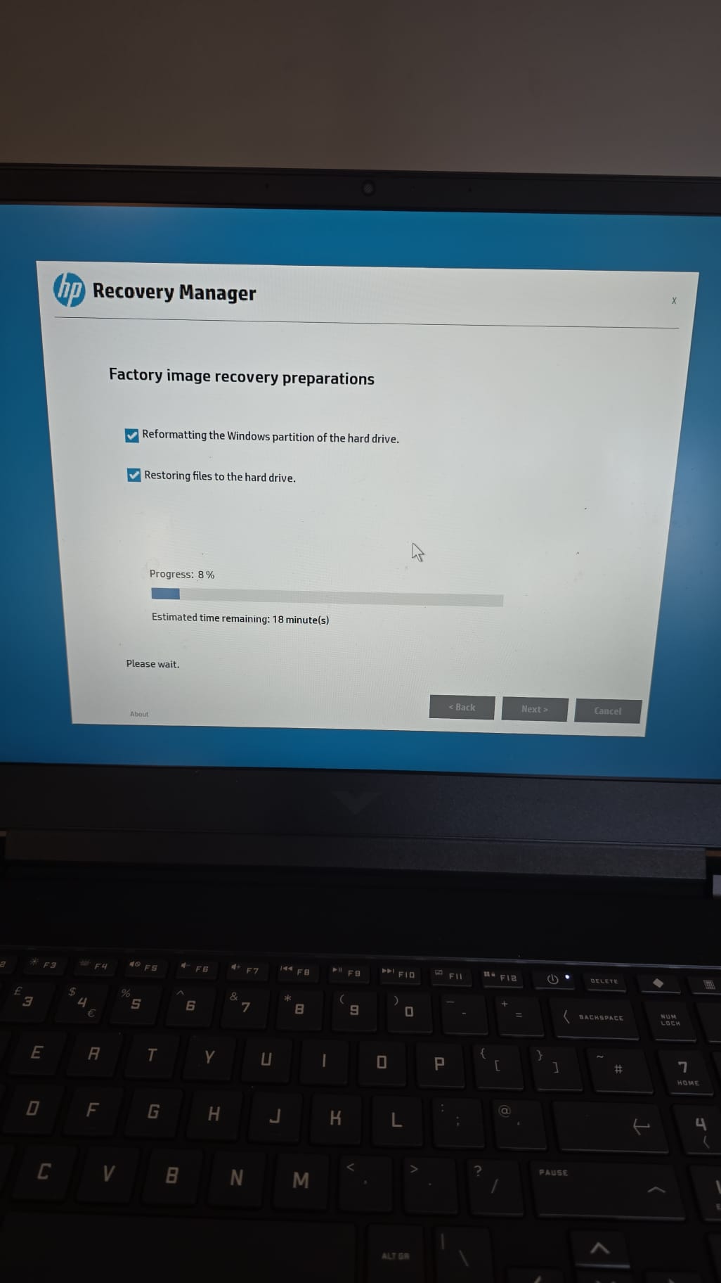 Victus laptop cloud recovery failed - HP Support Community - 9504346