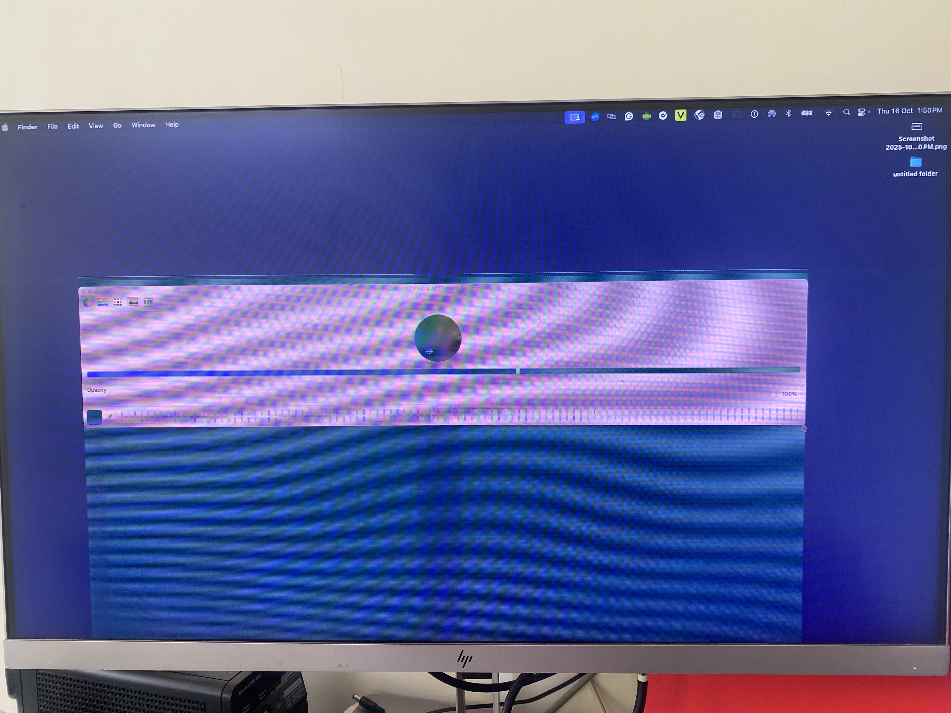 My monitor showing some part of the screen some lines - HP Support ...