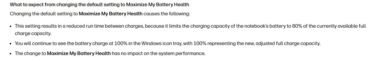 Maximise Battery Health not working after latest bios update - HP ...