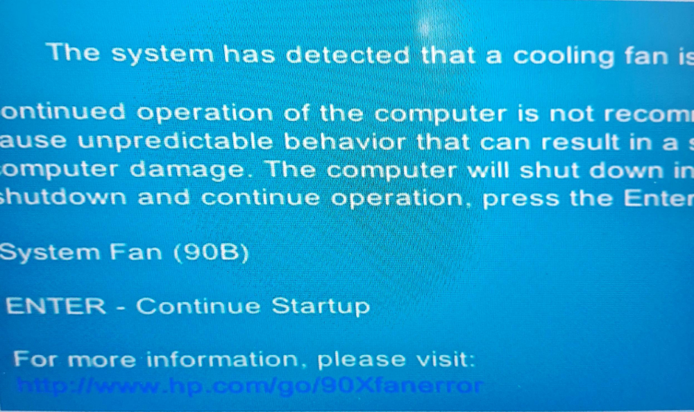 Request for Support: HP 250 G8 Cooling Fan Not Working, Out ... - HP ...