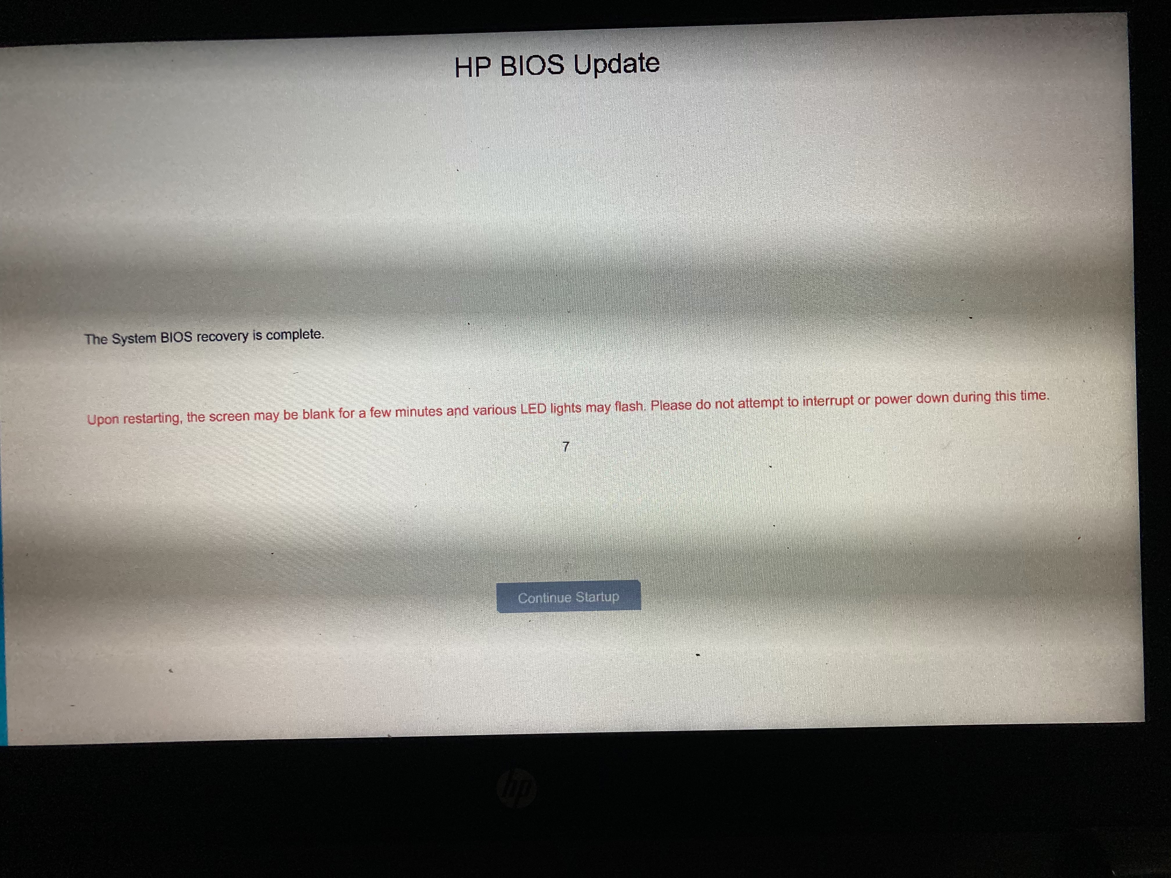 Hp 240 G6 Bios update failed and loop in black screen - HP Support ...